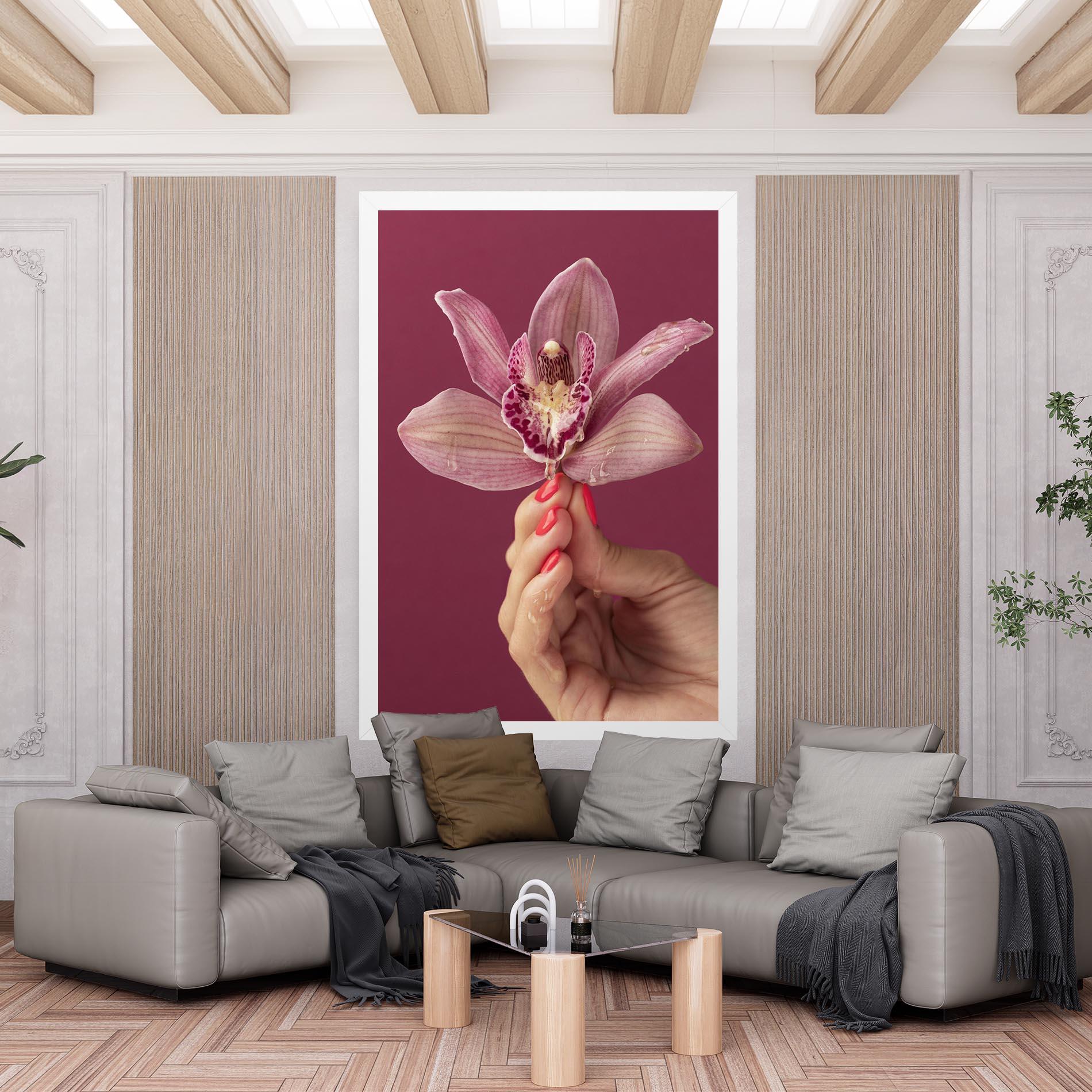 Tablou Canvas Orchid Holding mockup 6