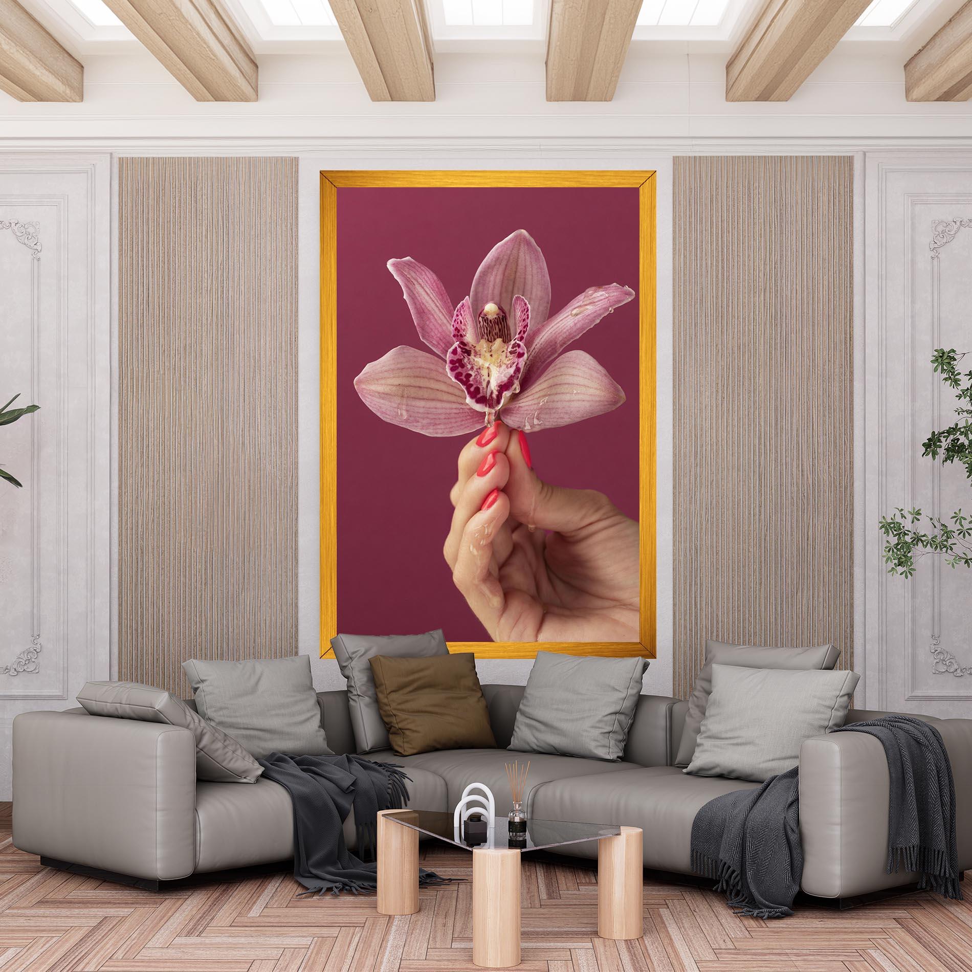 Tablou Canvas Orchid Holding mockup 6