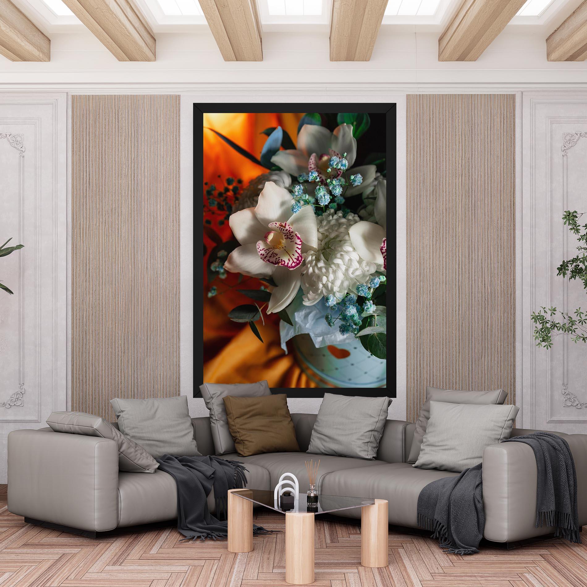 Tablou Canvas Orchid In Vase mockup 6