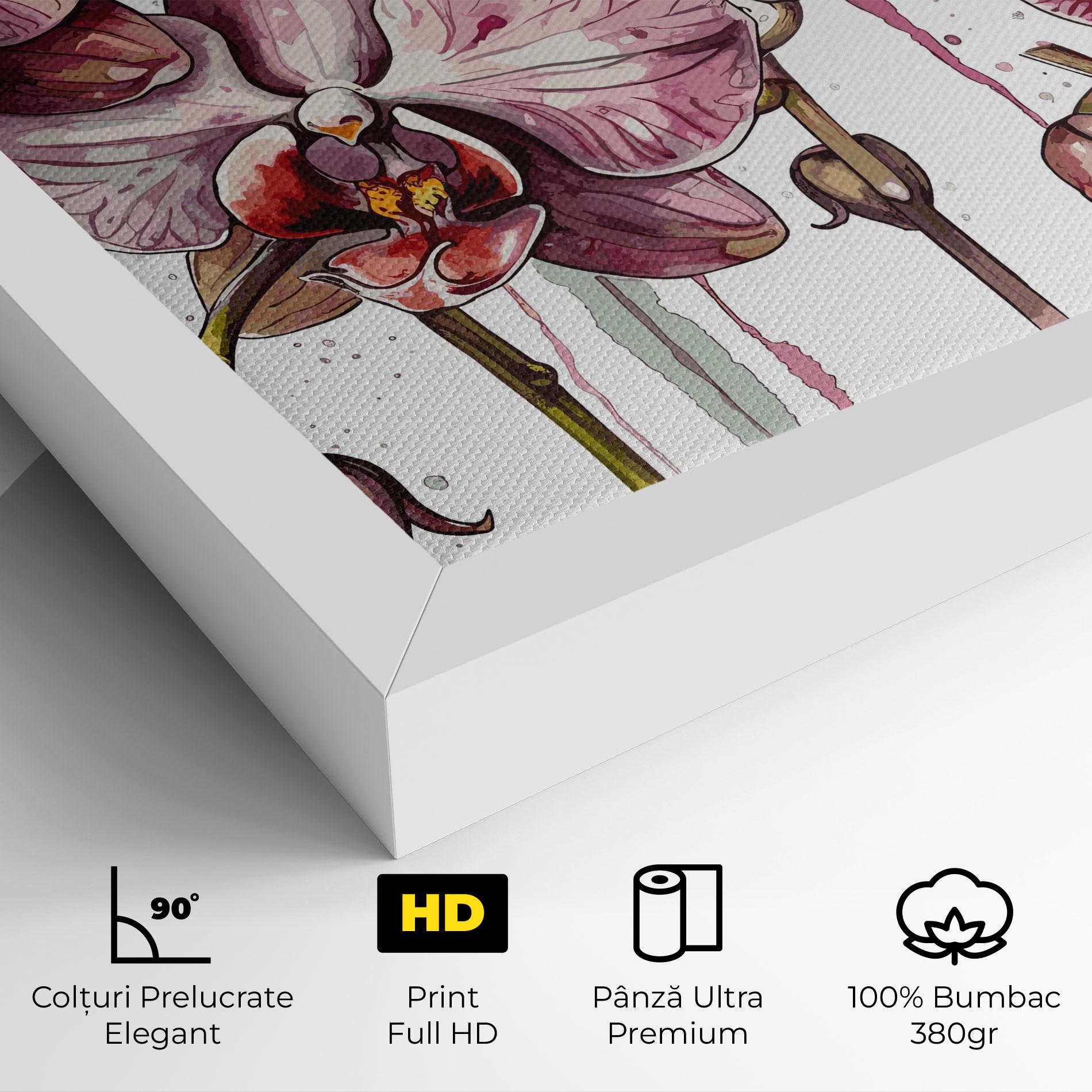 Tablou Canvas Orchid Art mockup 4