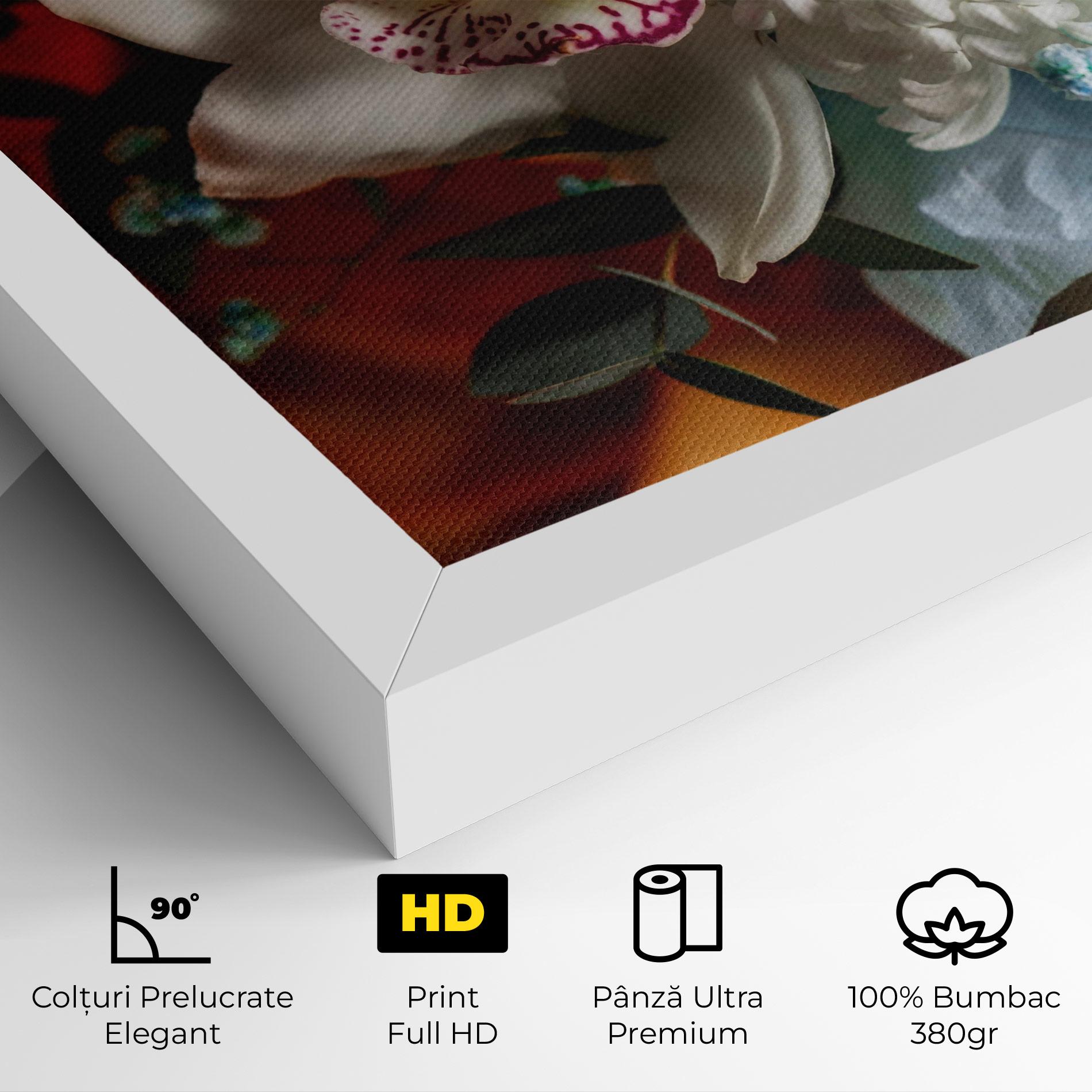 Tablou Canvas Orchid In Vase mockup 4