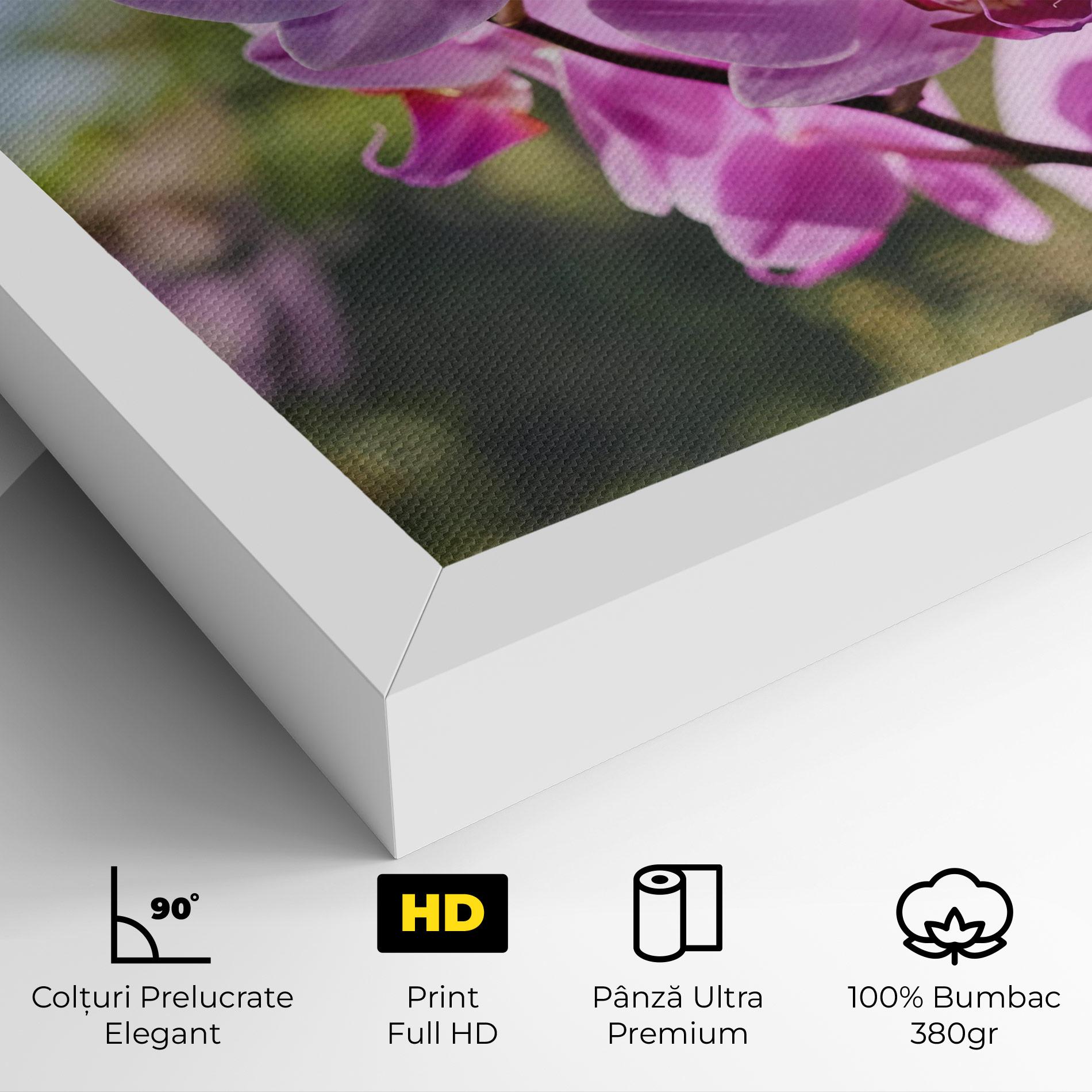 Tablou Canvas Orchids In The Garden mockup 4