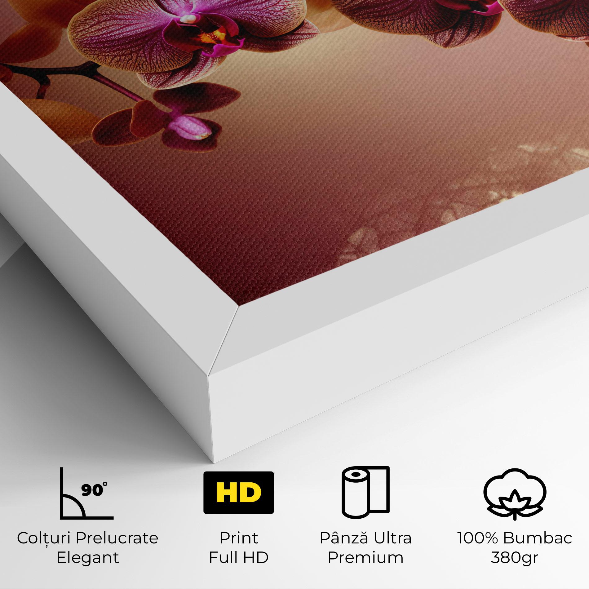 Tablou Canvas Purple Cream Orchid mockup 4