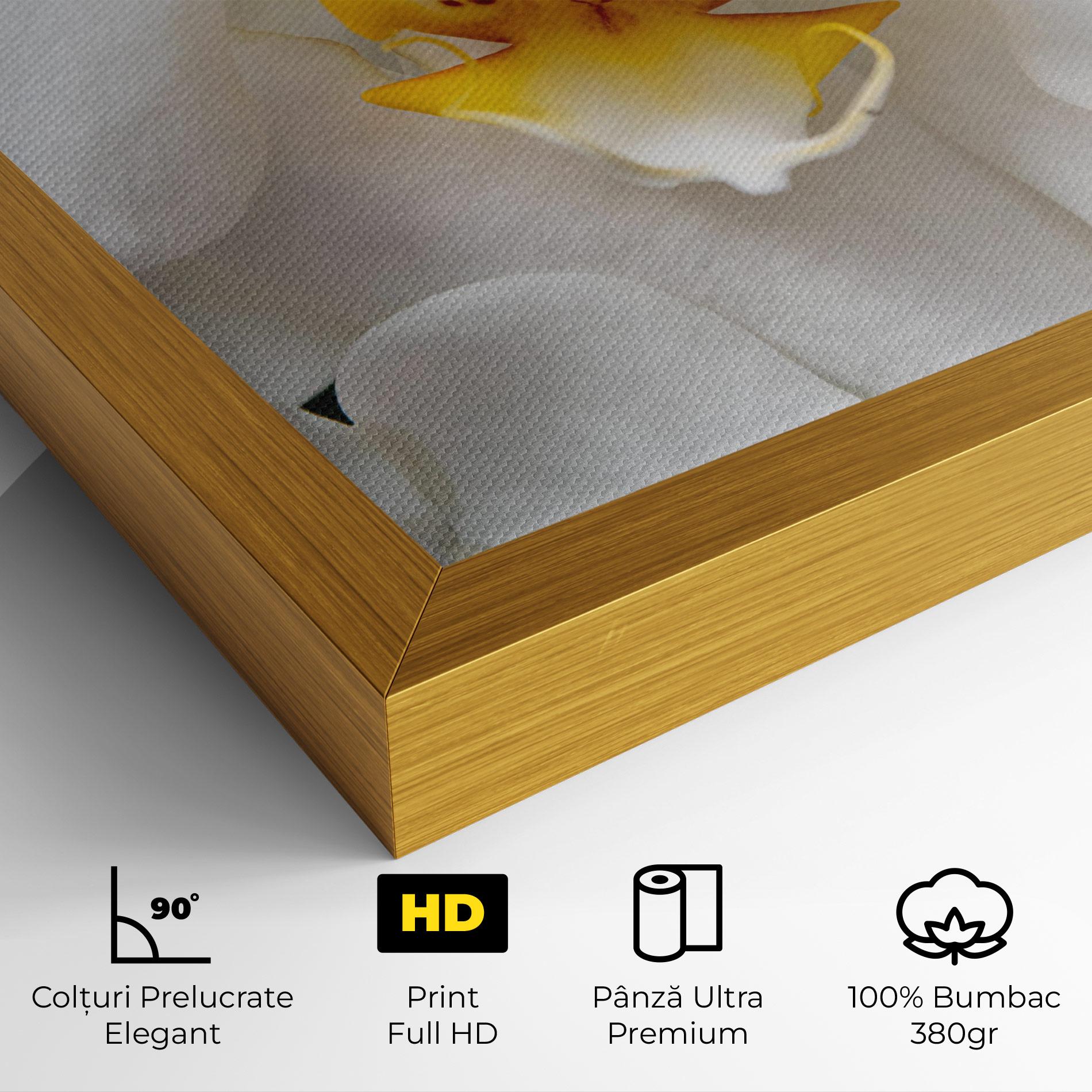 Tablou Canvas Big Orchid Close Up mockup 4