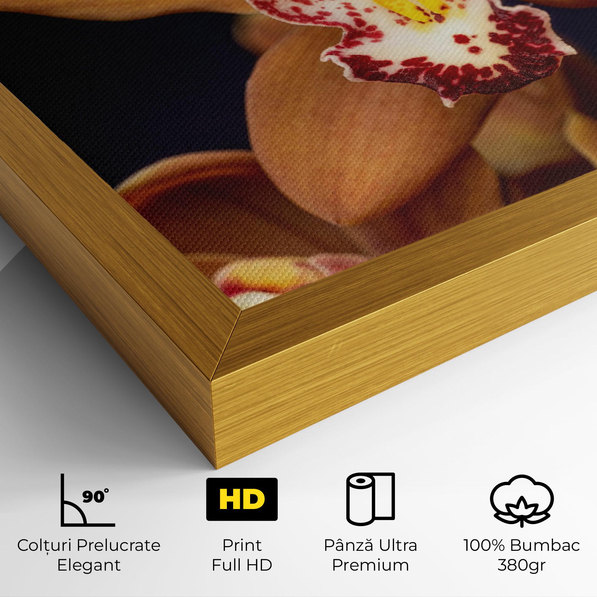 Tablou Canvas Dirty Orange Orchid mockup 4