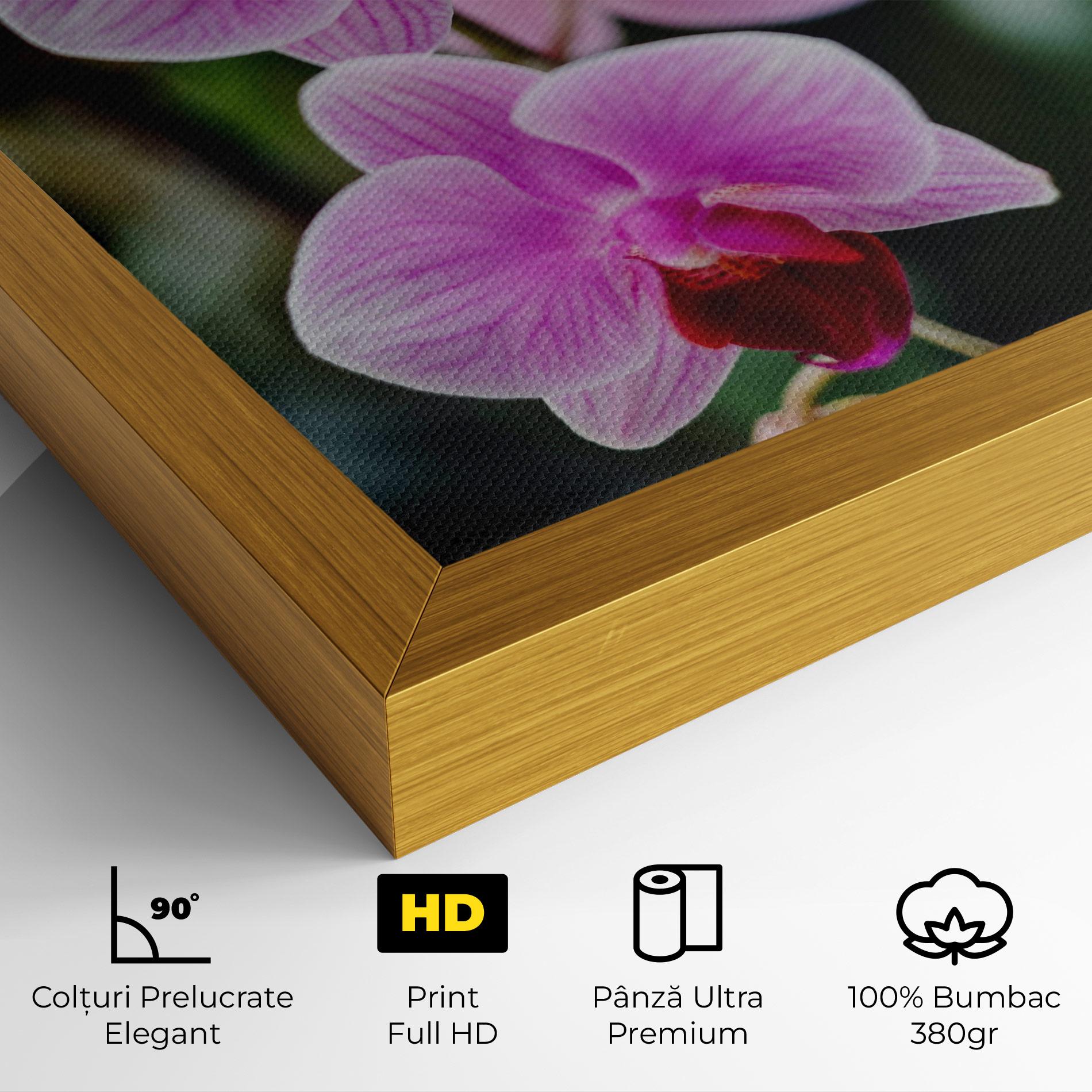 Tablou Canvas Garden Purple Orchids mockup 4
