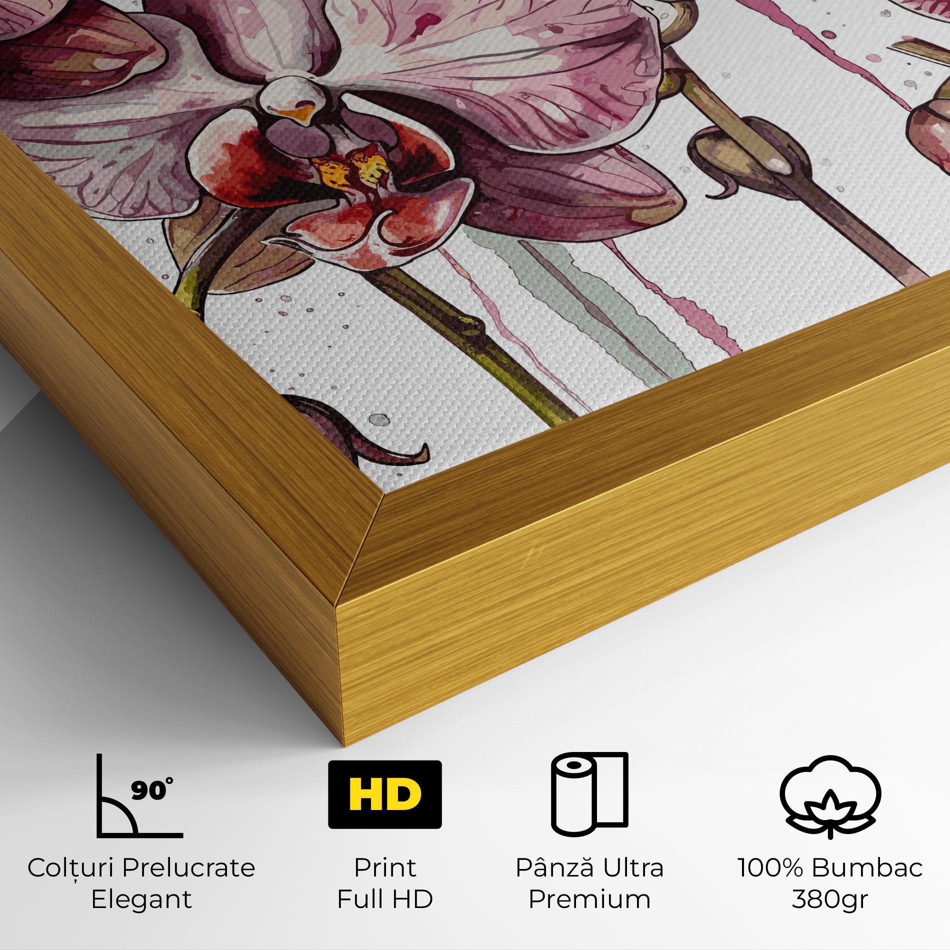 Tablou Canvas Orchid Art mockup 4