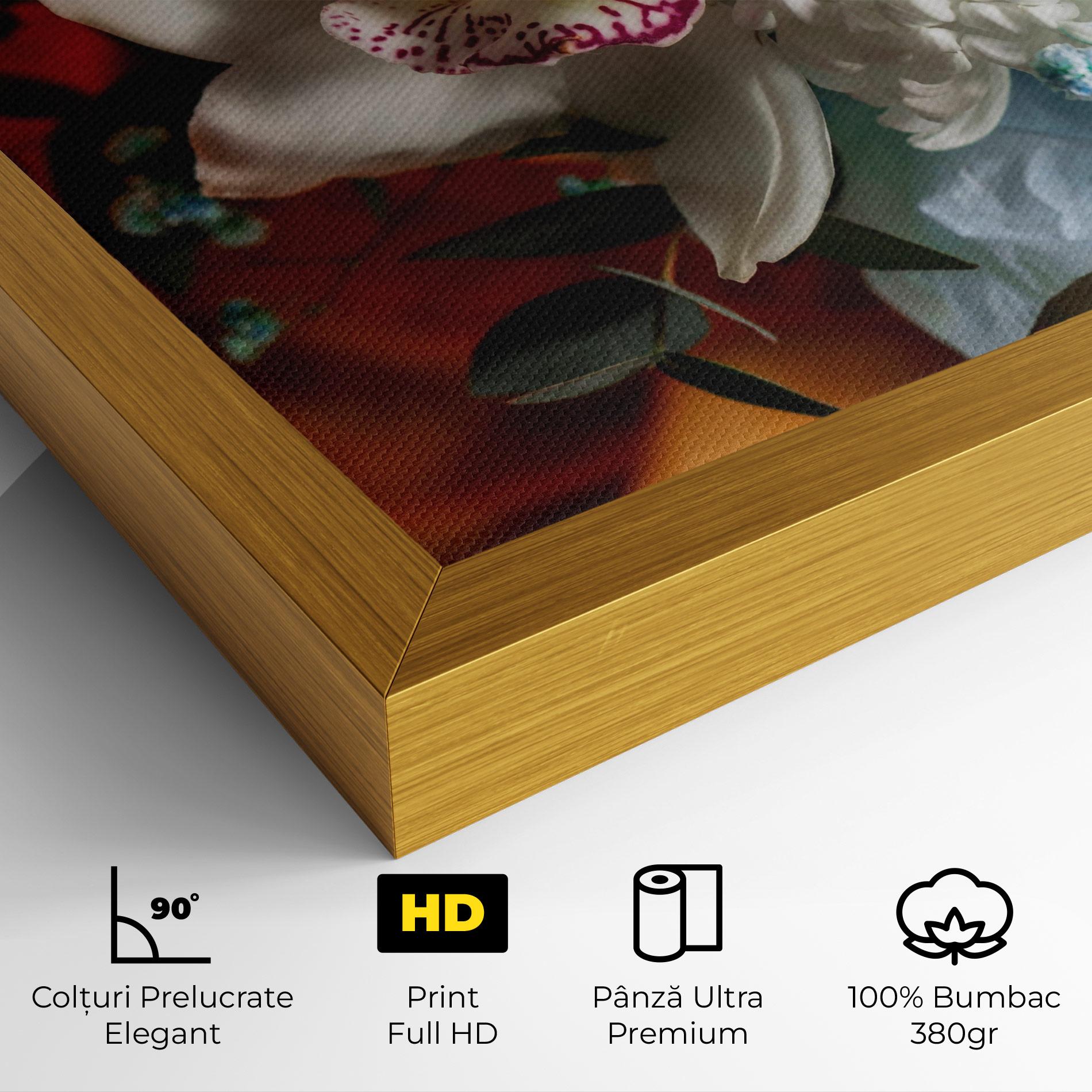 Tablou Canvas Orchid In Vase mockup 4