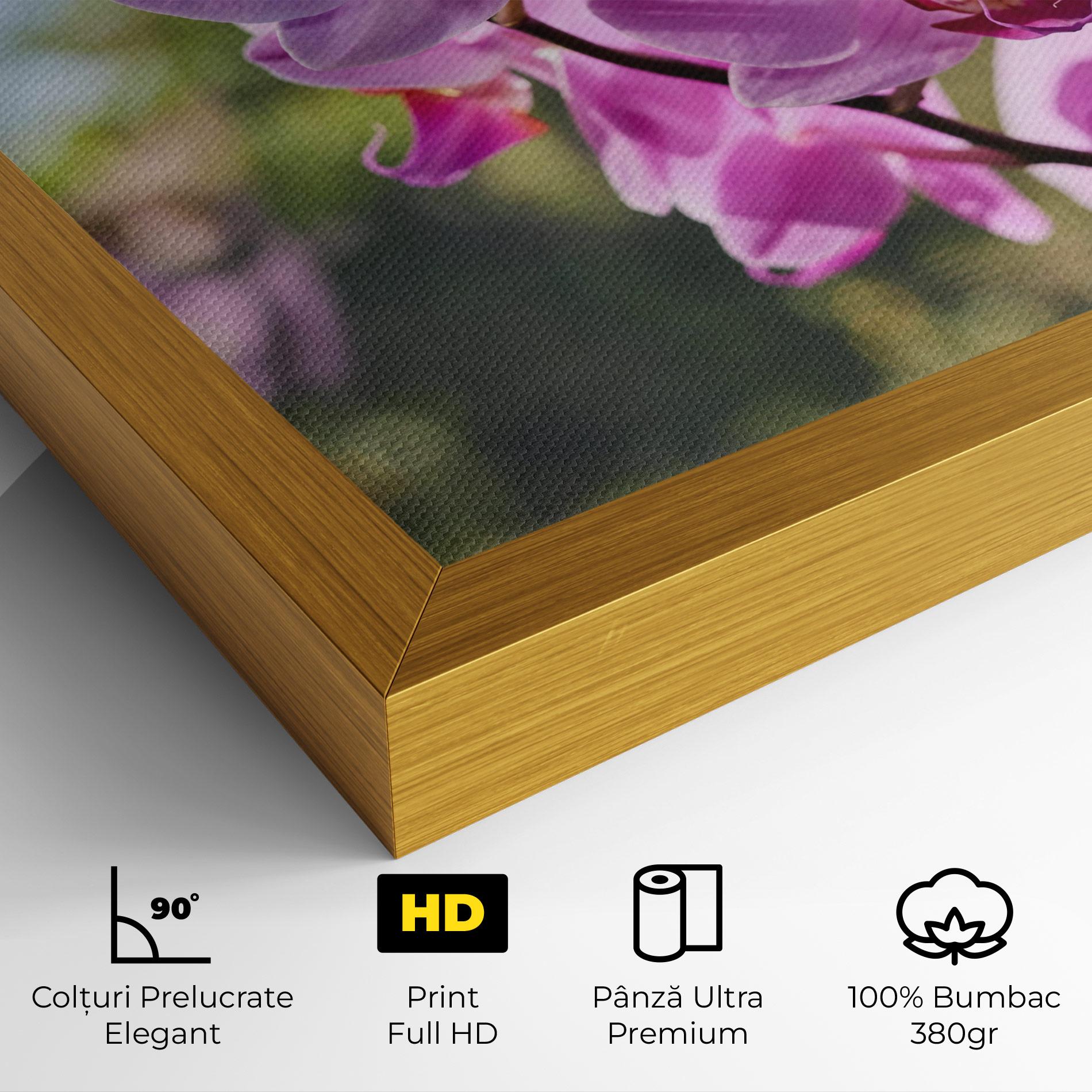 Tablou Canvas Orchids In The Garden mockup 4