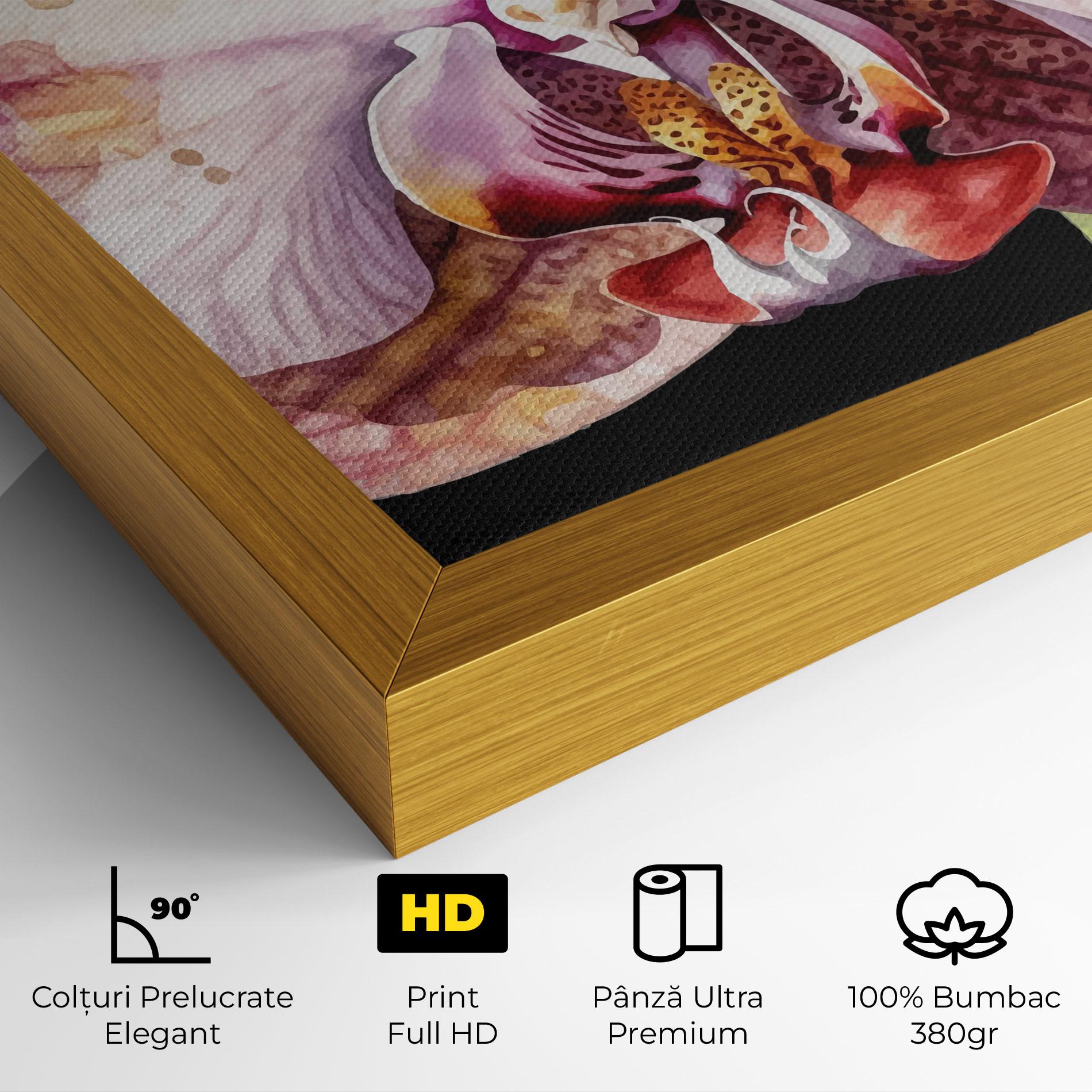 Tablou Canvas Painted Orchid mockup 4