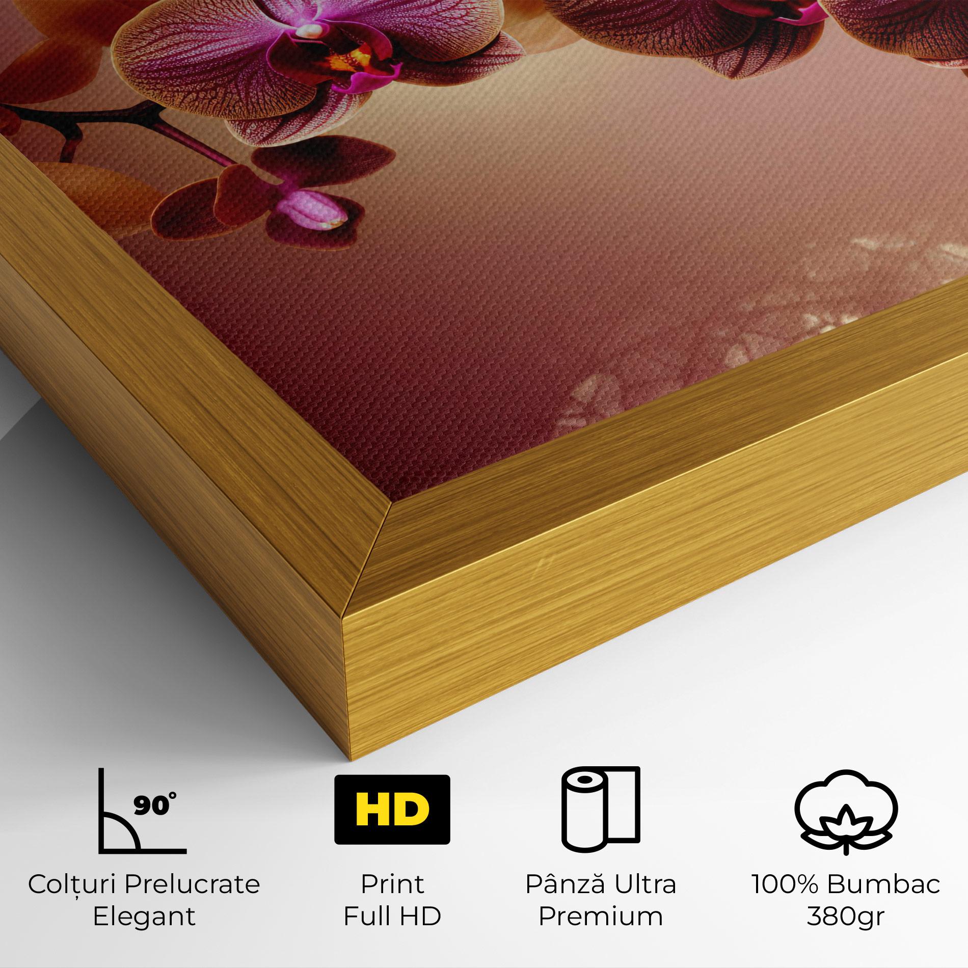 Tablou Canvas Purple Cream Orchid mockup 4
