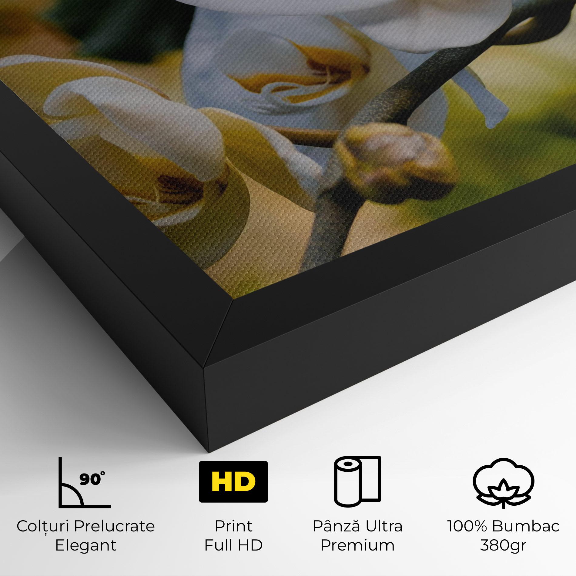 Tablou Canvas Cream Orchid In Nature mockup 4