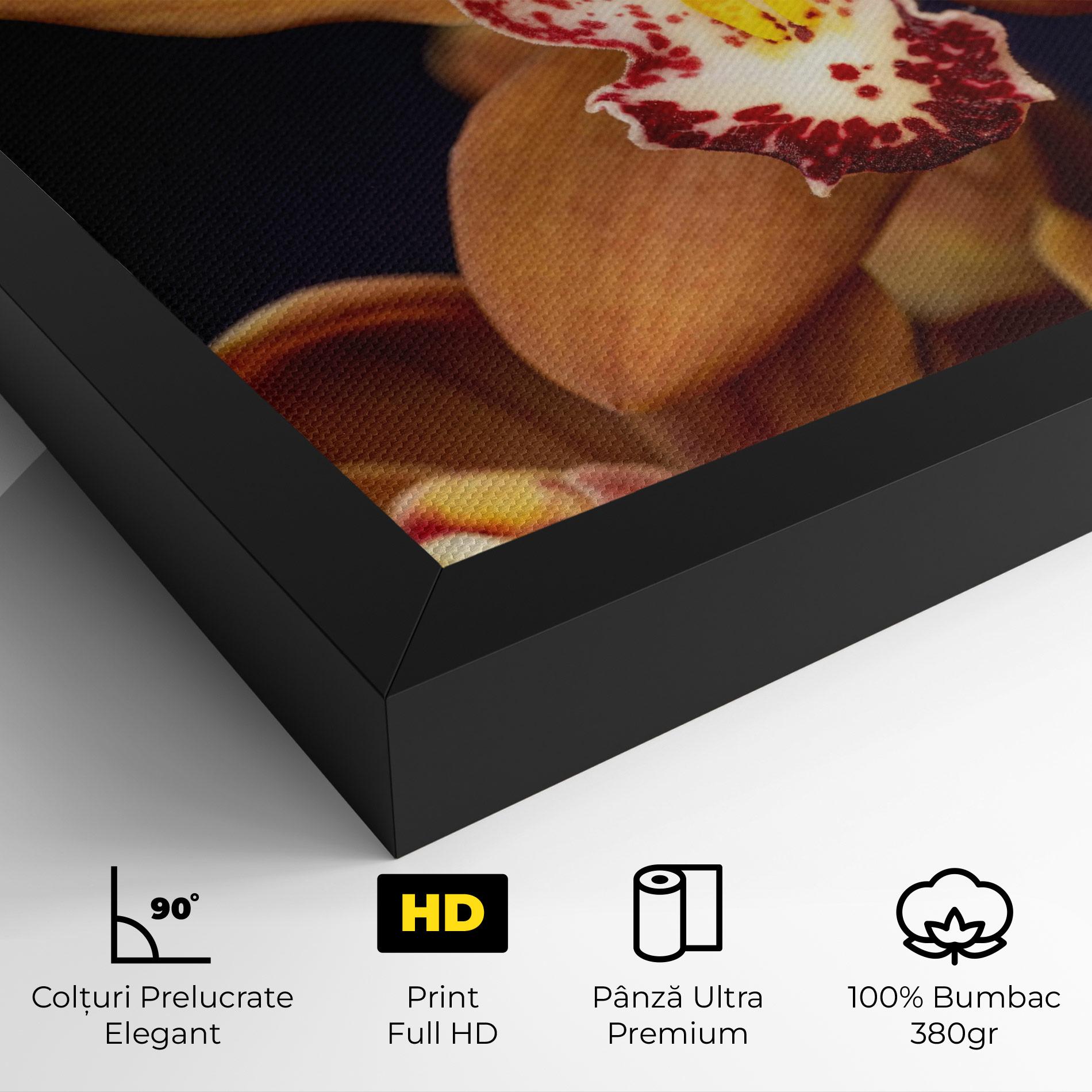 Tablou Canvas Dirty Orange Orchid mockup 4