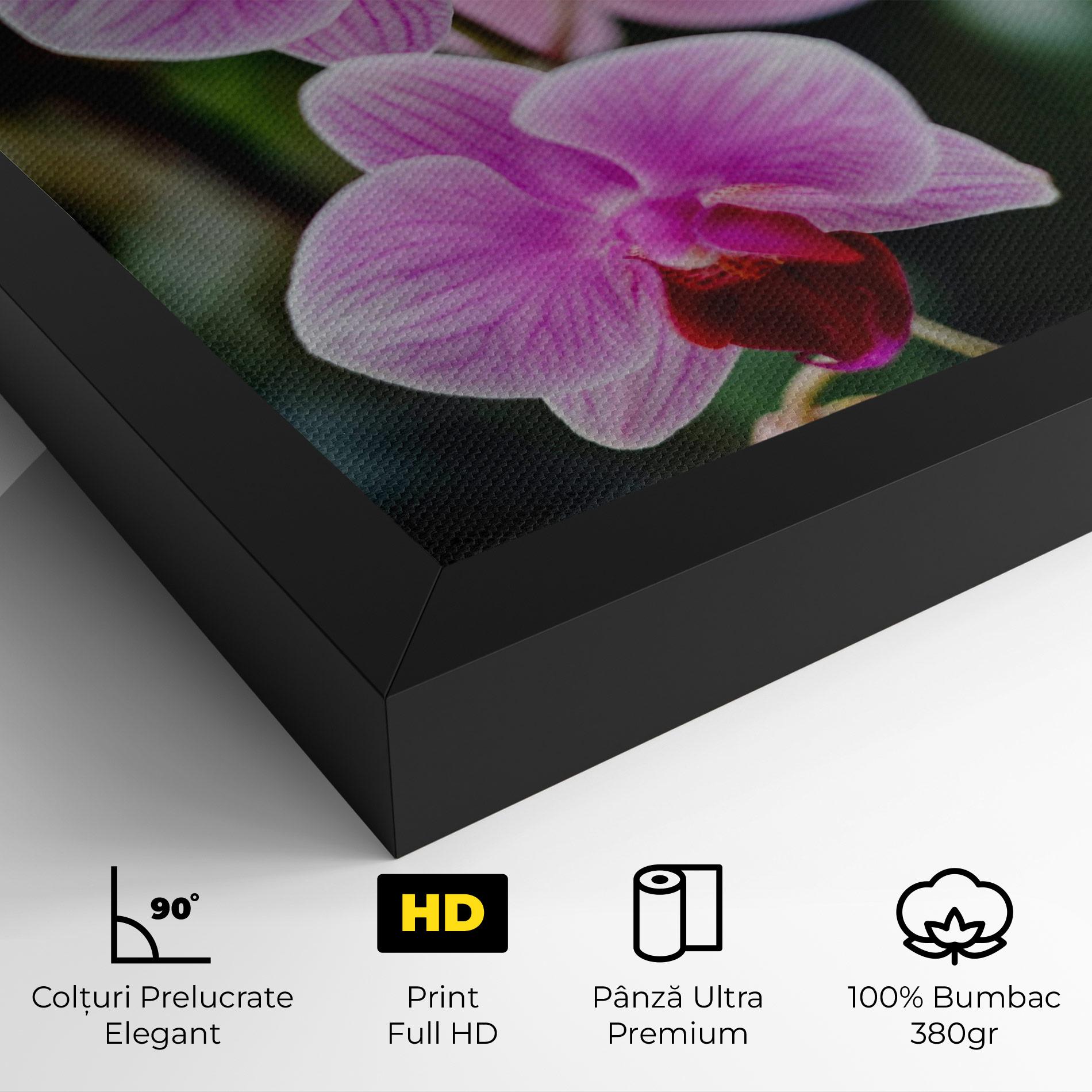 Tablou Canvas Garden Purple Orchids mockup 4