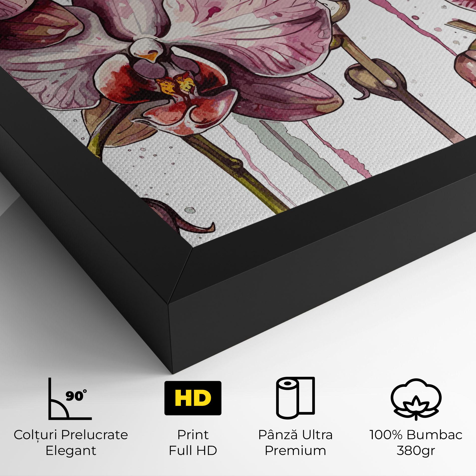 Tablou Canvas Orchid Art mockup 4