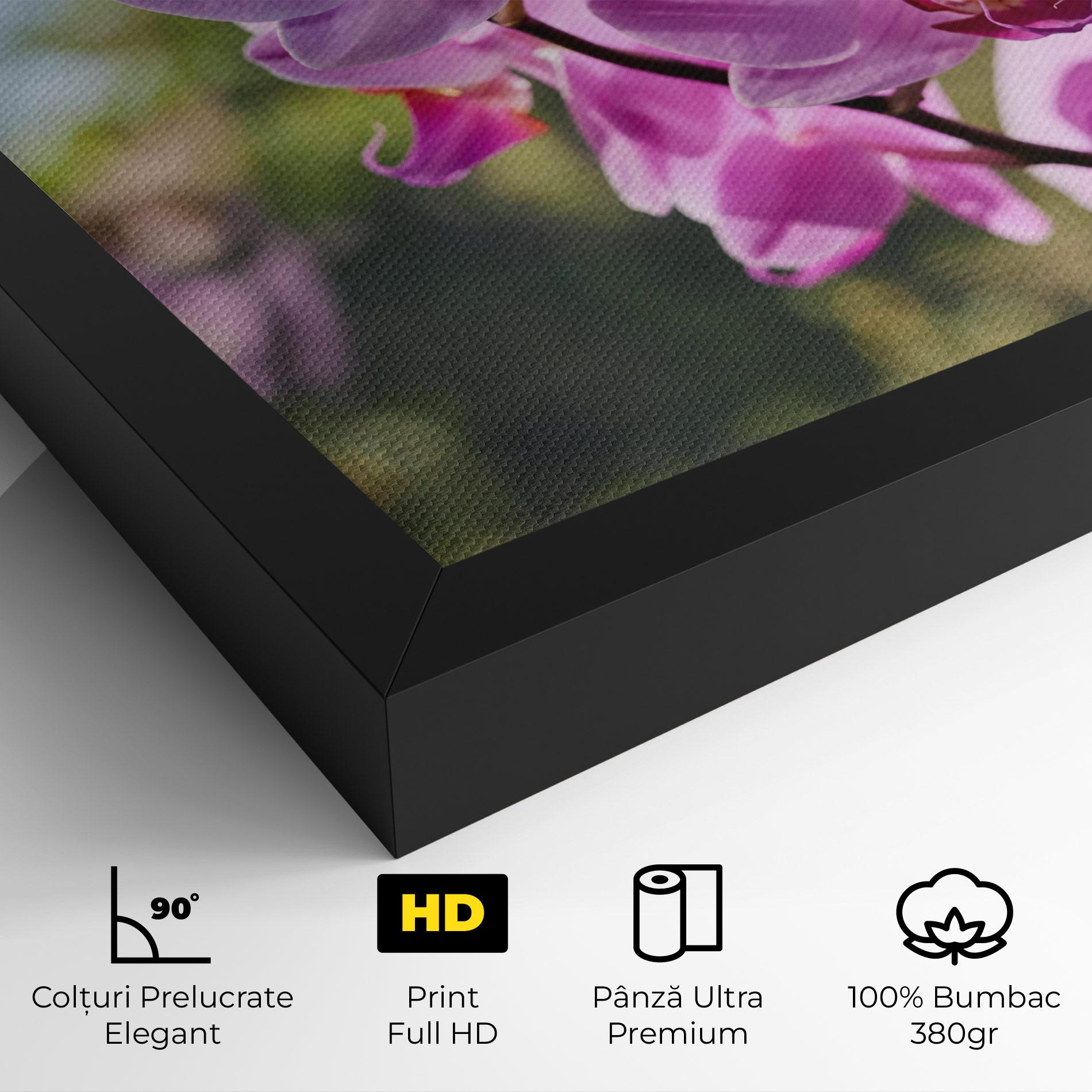 Tablou Canvas Orchids In The Garden mockup 4