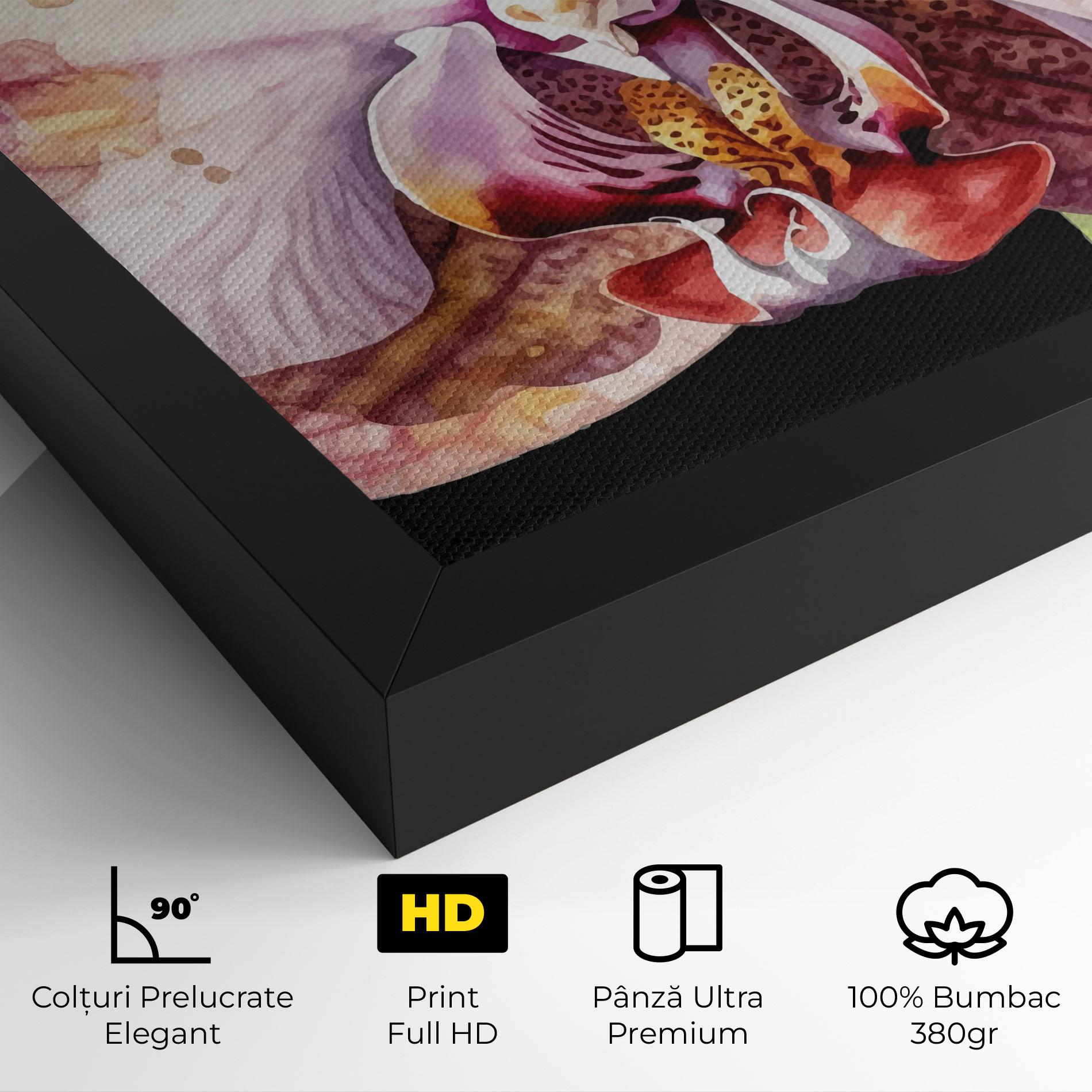 Tablou Canvas Painted Orchid mockup 4