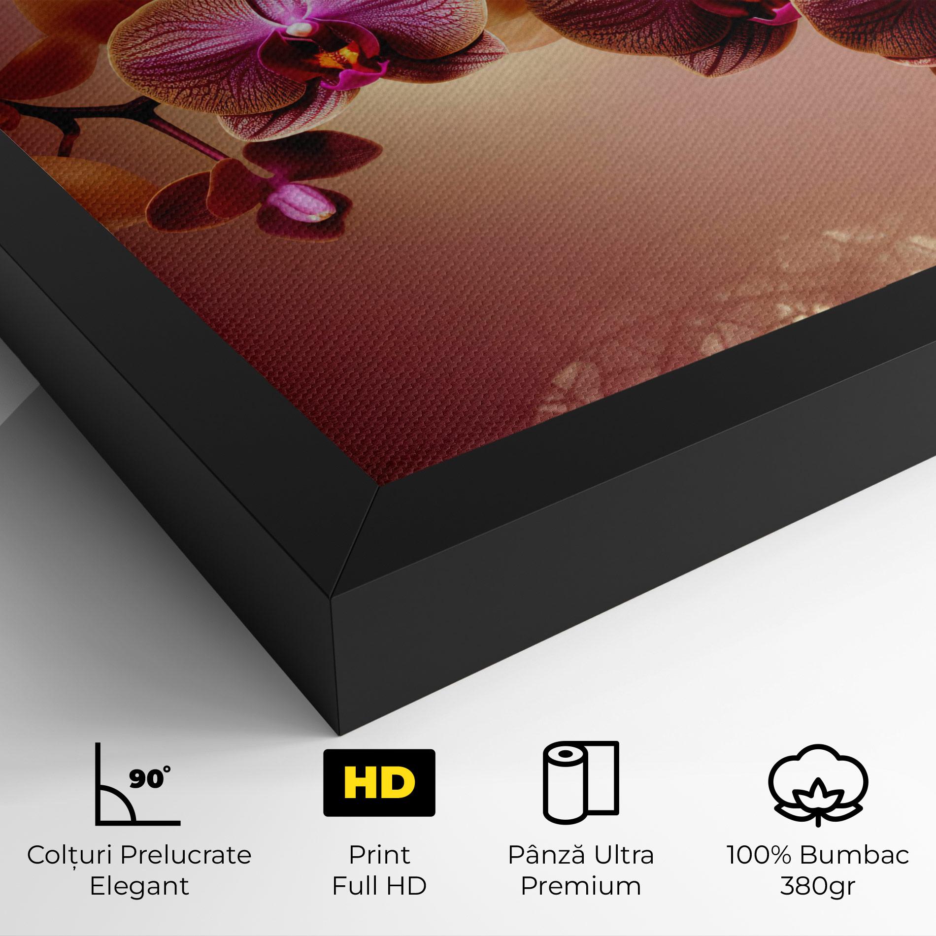 Tablou Canvas Purple Cream Orchid mockup 4