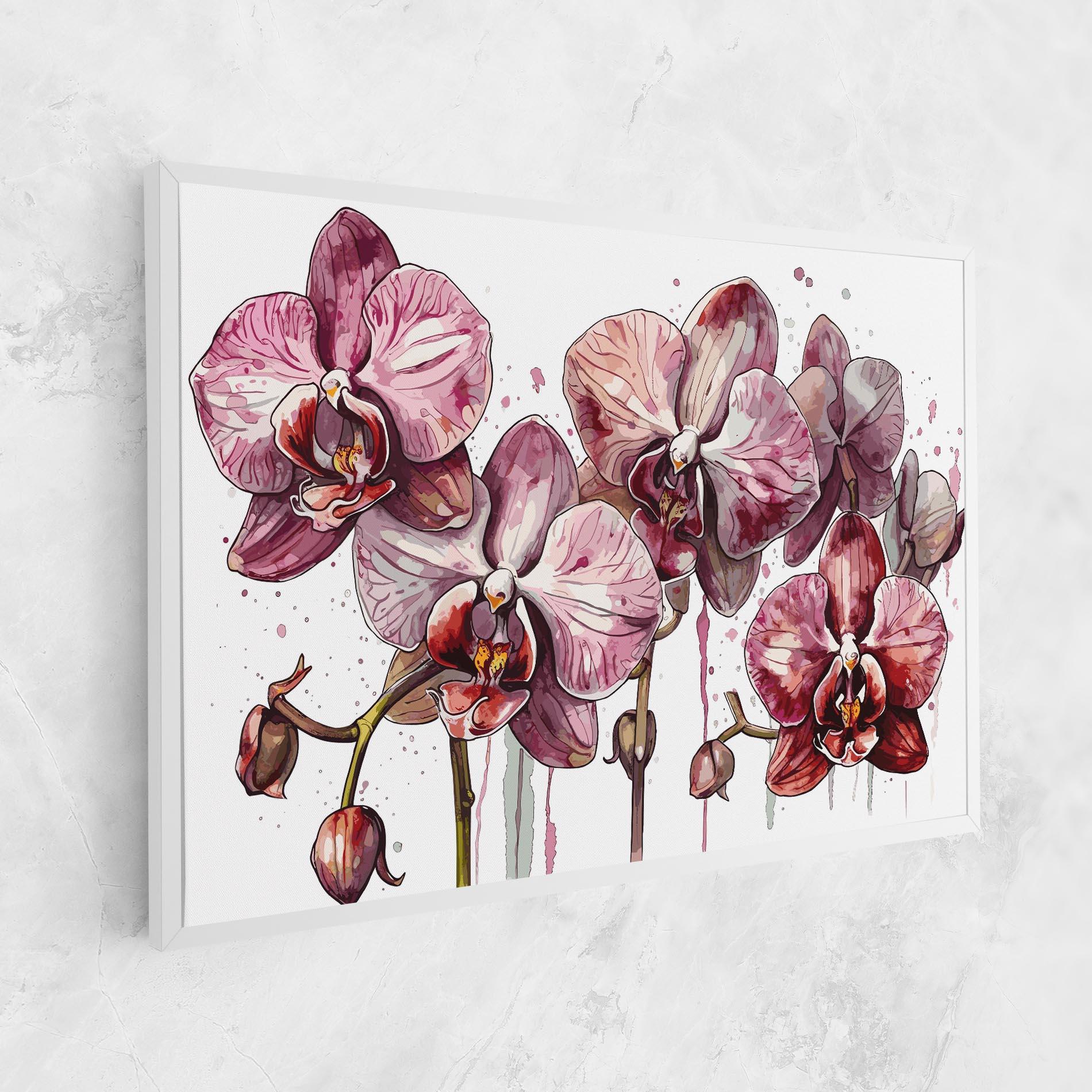 Tablou Canvas Orchid Art mockup 1
