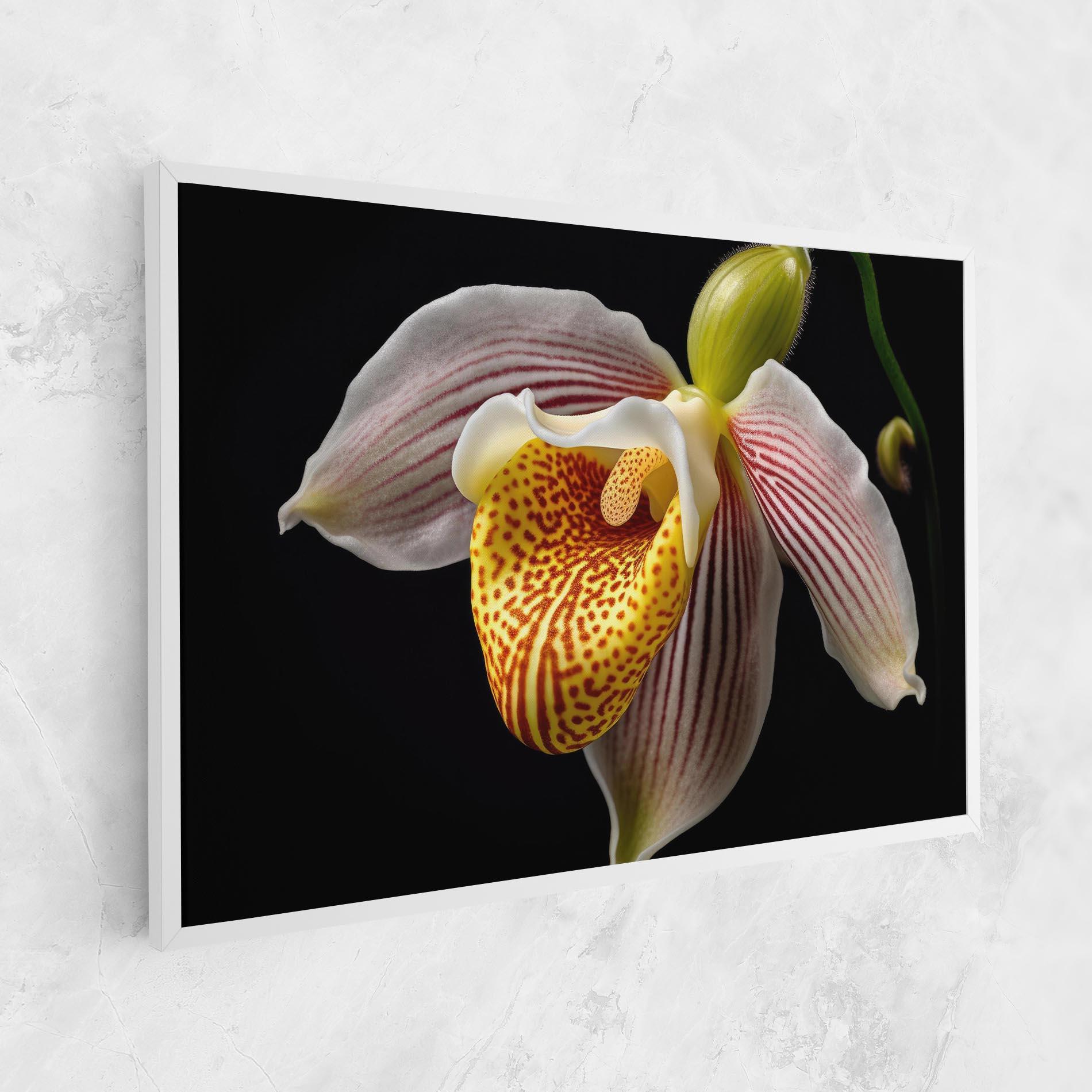 Tablou Canvas Orchid On Black mockup 1