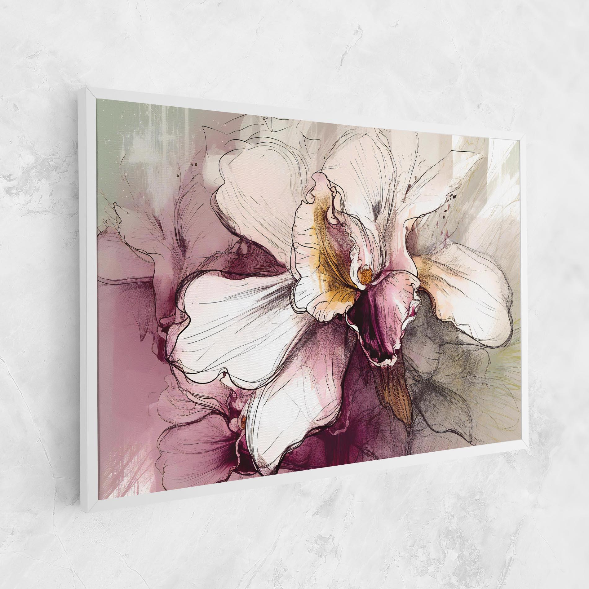 Tablou Canvas Painted Purple Orchid mockup 1