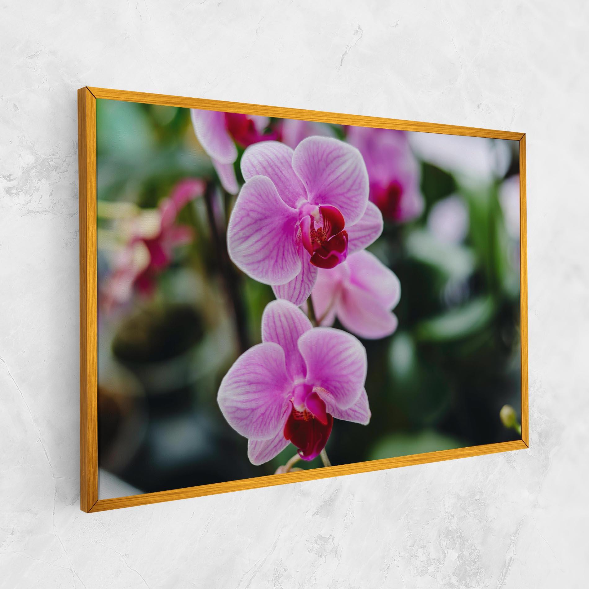 Tablou Canvas Garden Purple Orchids mockup 1