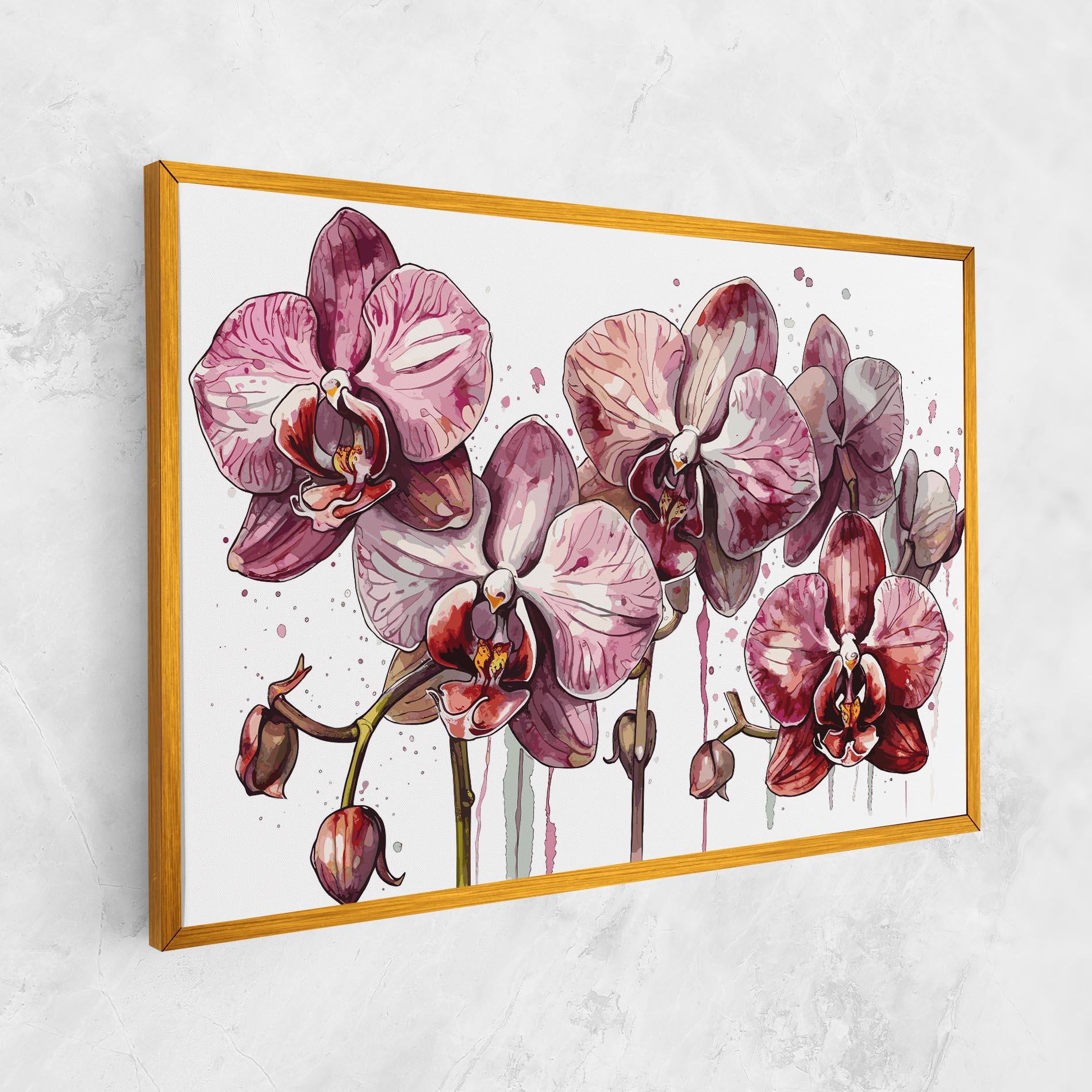 Tablou Canvas Orchid Art mockup 1
