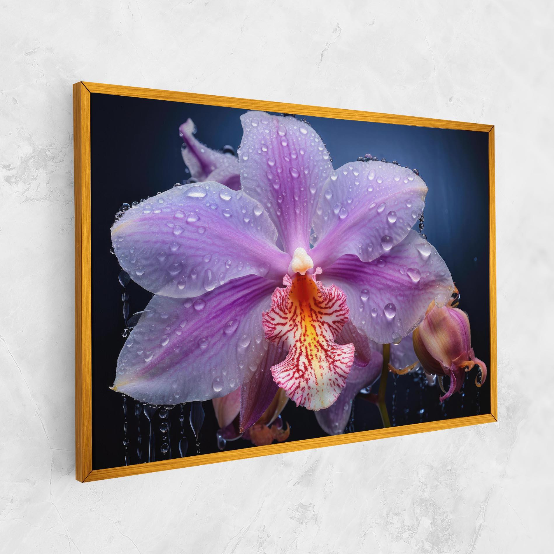 Tablou Canvas Orchid In Rain mockup 1