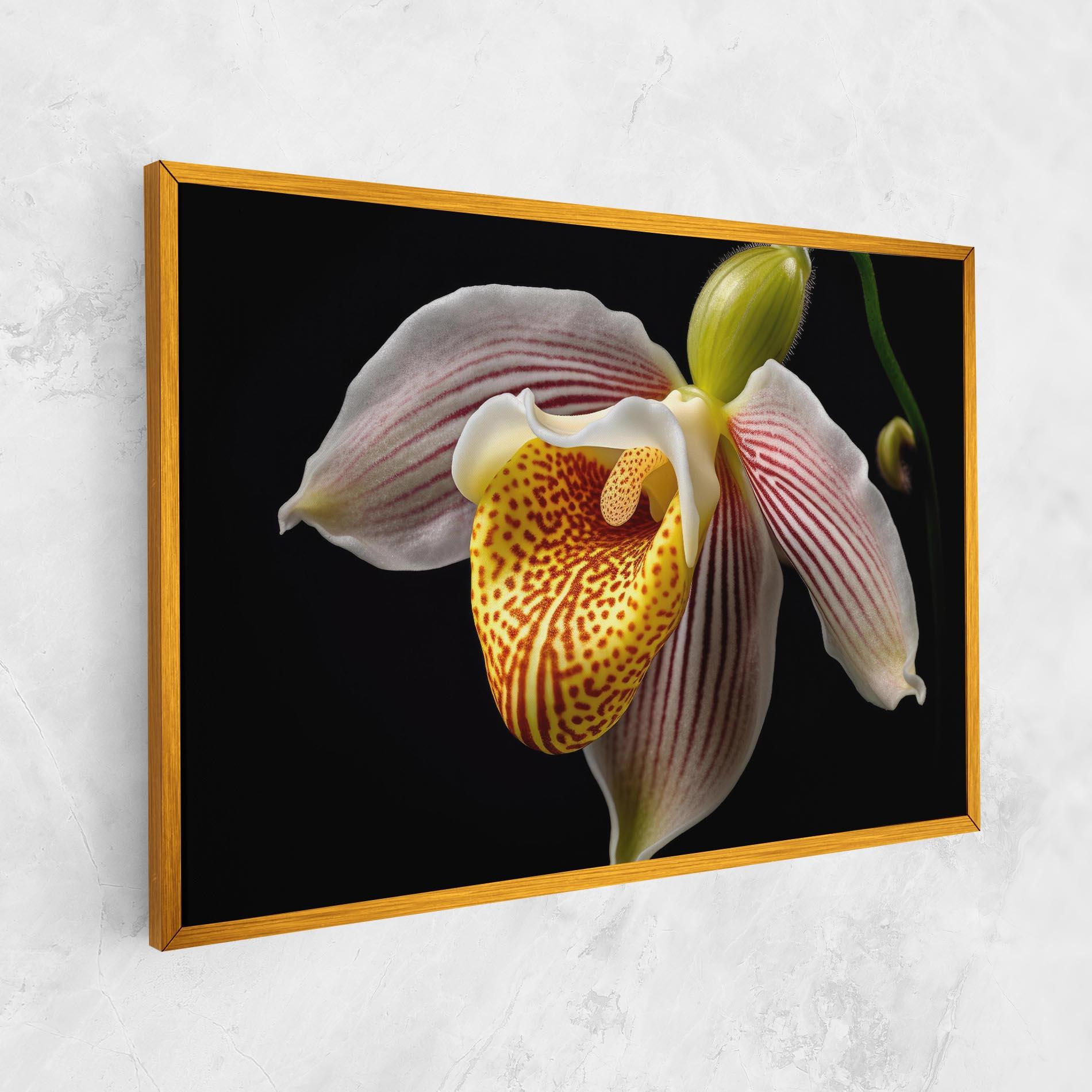Tablou Canvas Orchid On Black mockup 1