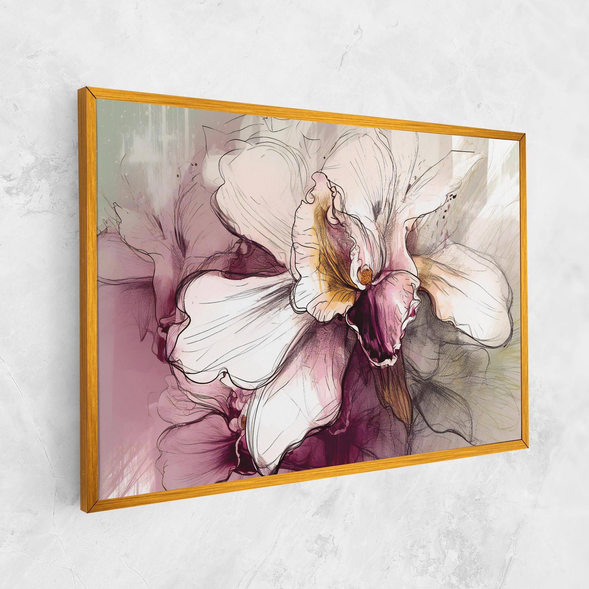 Tablou Canvas Painted Purple Orchid mockup 1