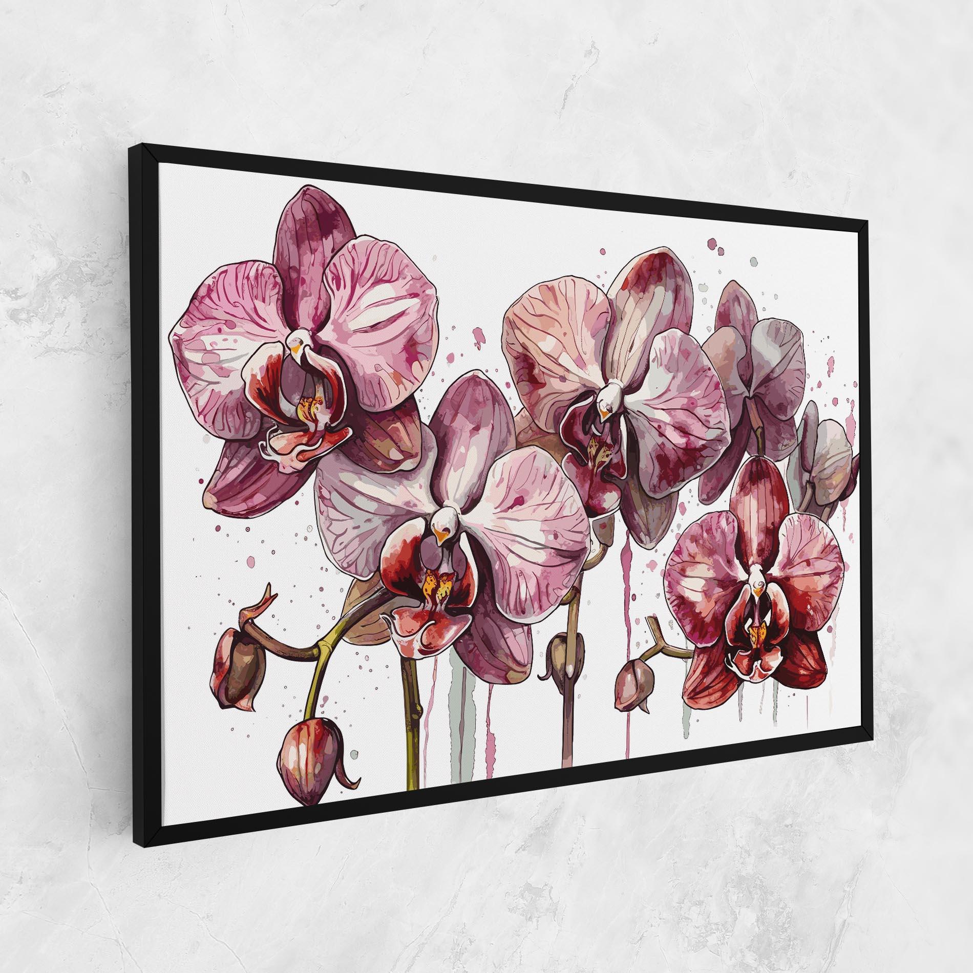 Tablou Canvas Orchid Art mockup 1