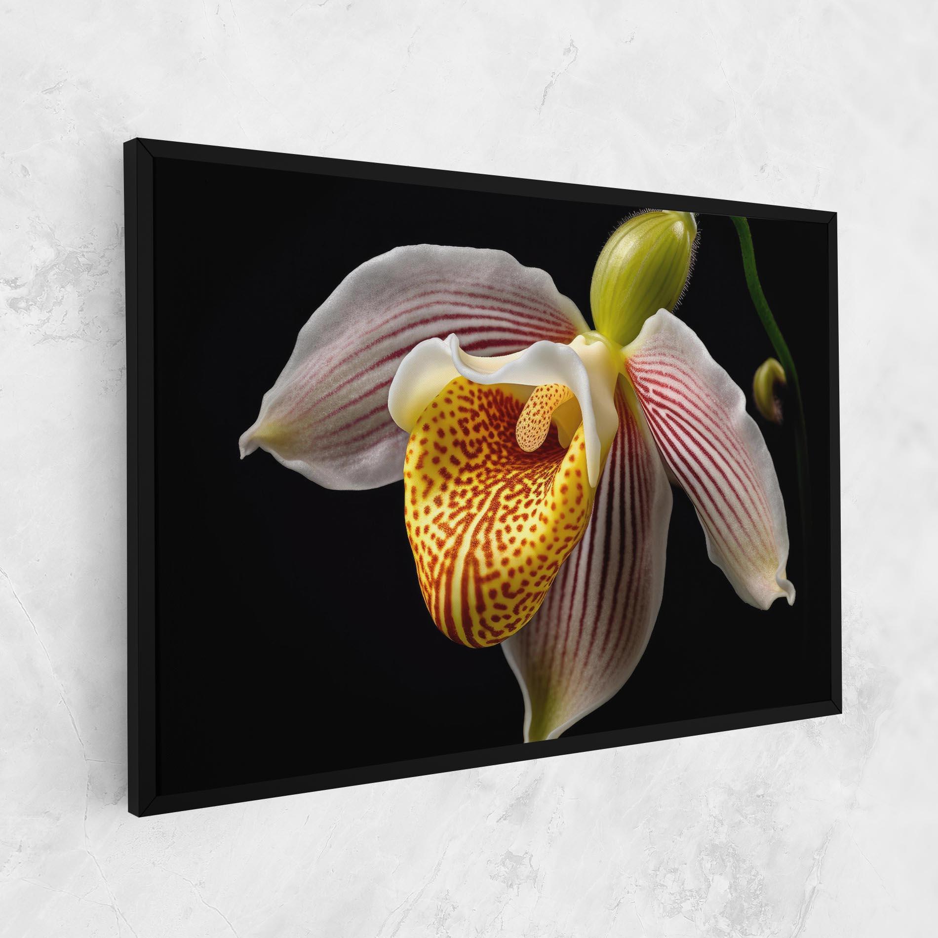 Tablou Canvas Orchid On Black mockup 1