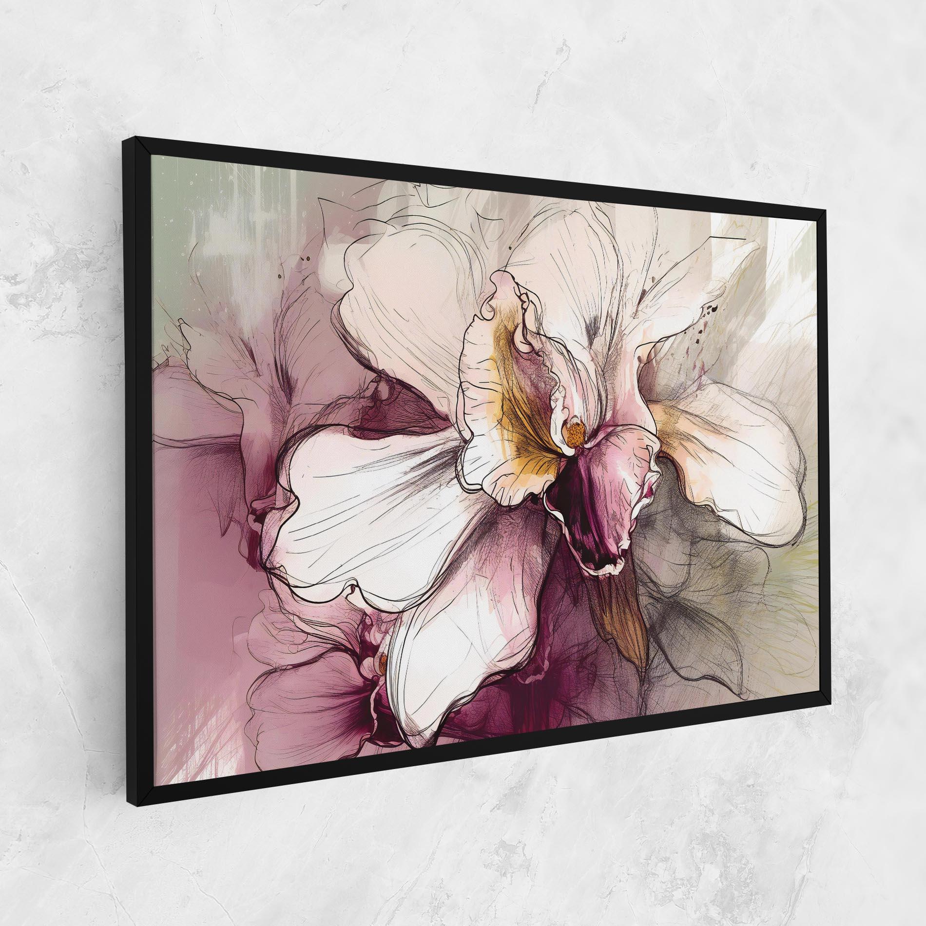 Tablou Canvas Painted Purple Orchid mockup 1