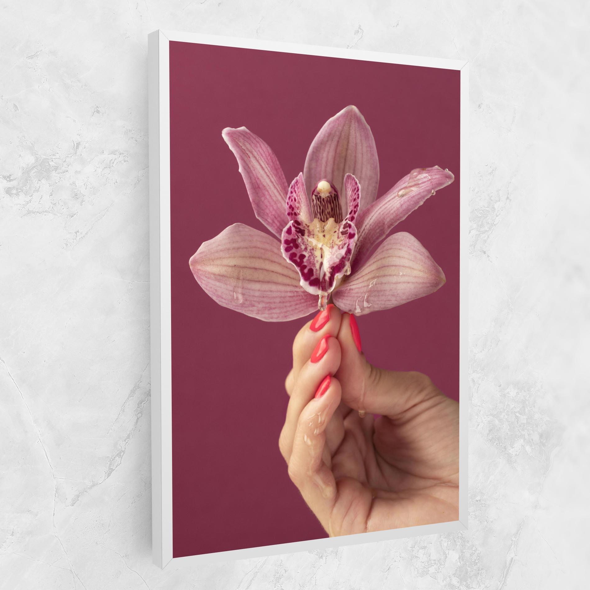 Tablou Canvas Orchid Holding mockup 1