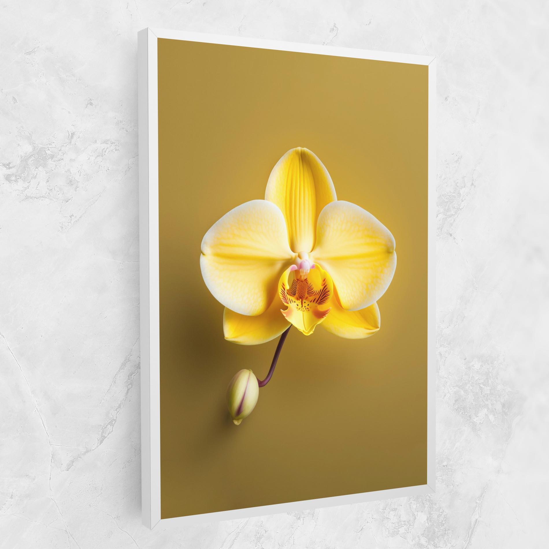 Tablou Canvas Pastel Yellow Orchid mockup 1
