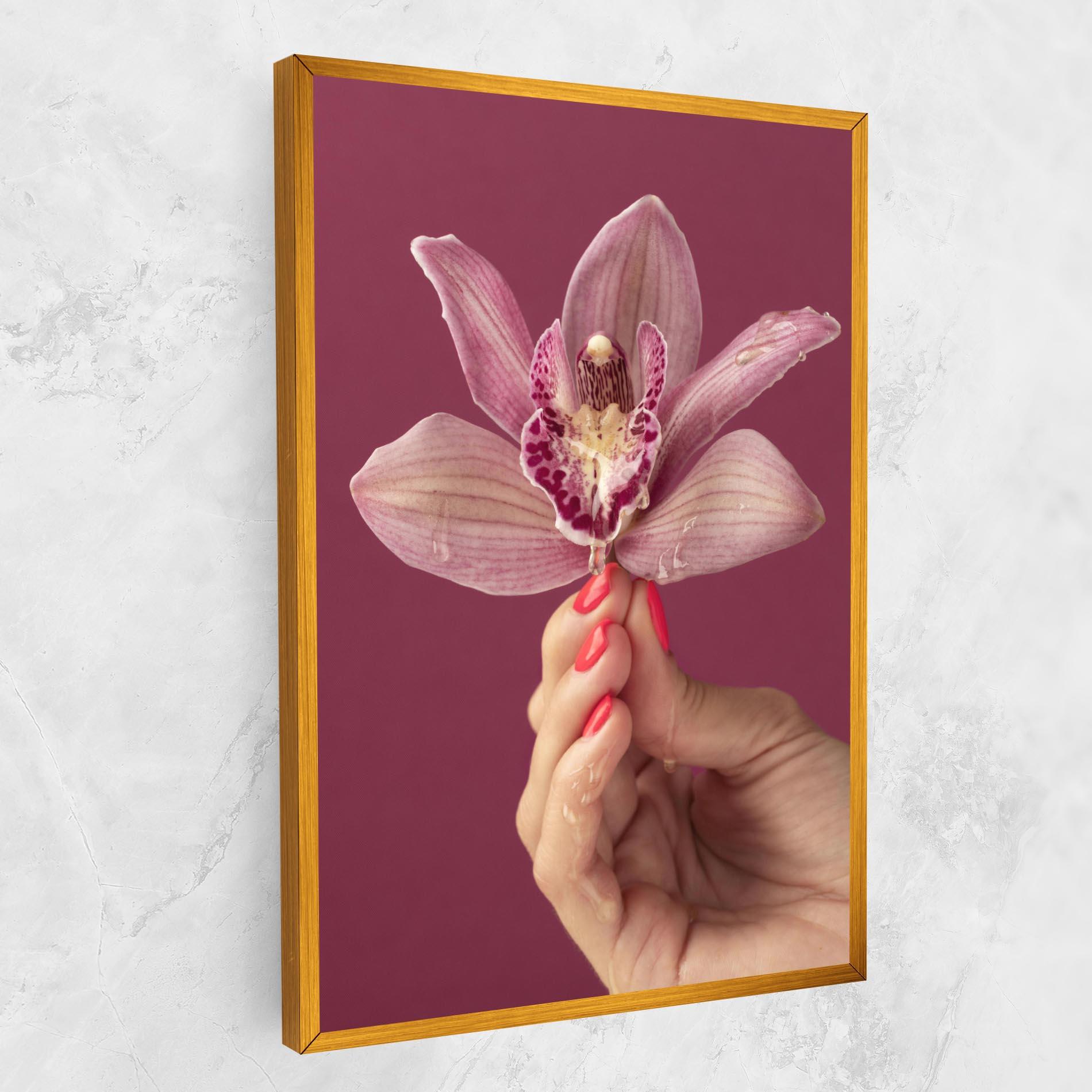 Tablou Canvas Orchid Holding mockup 1