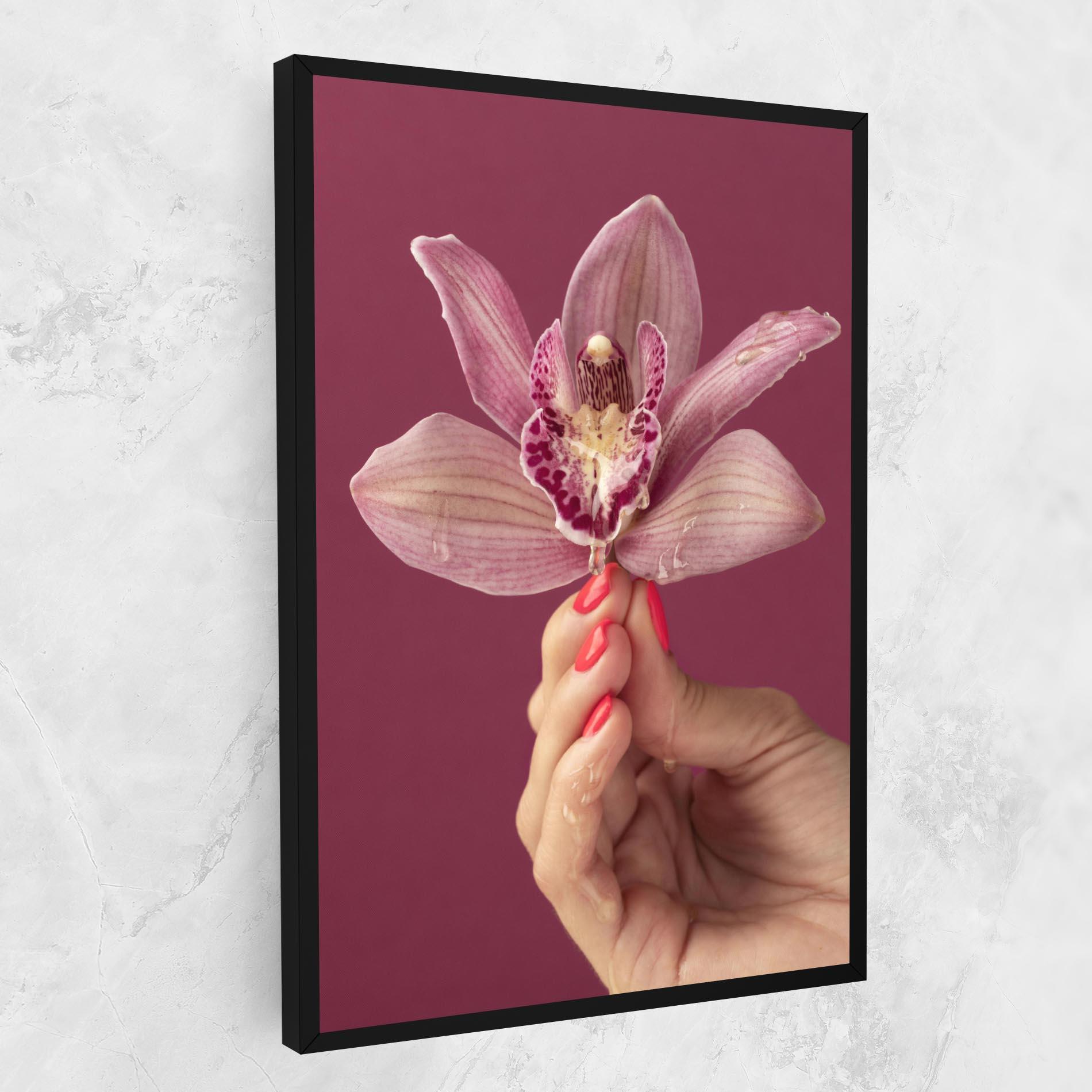 Tablou Canvas Orchid Holding mockup 1