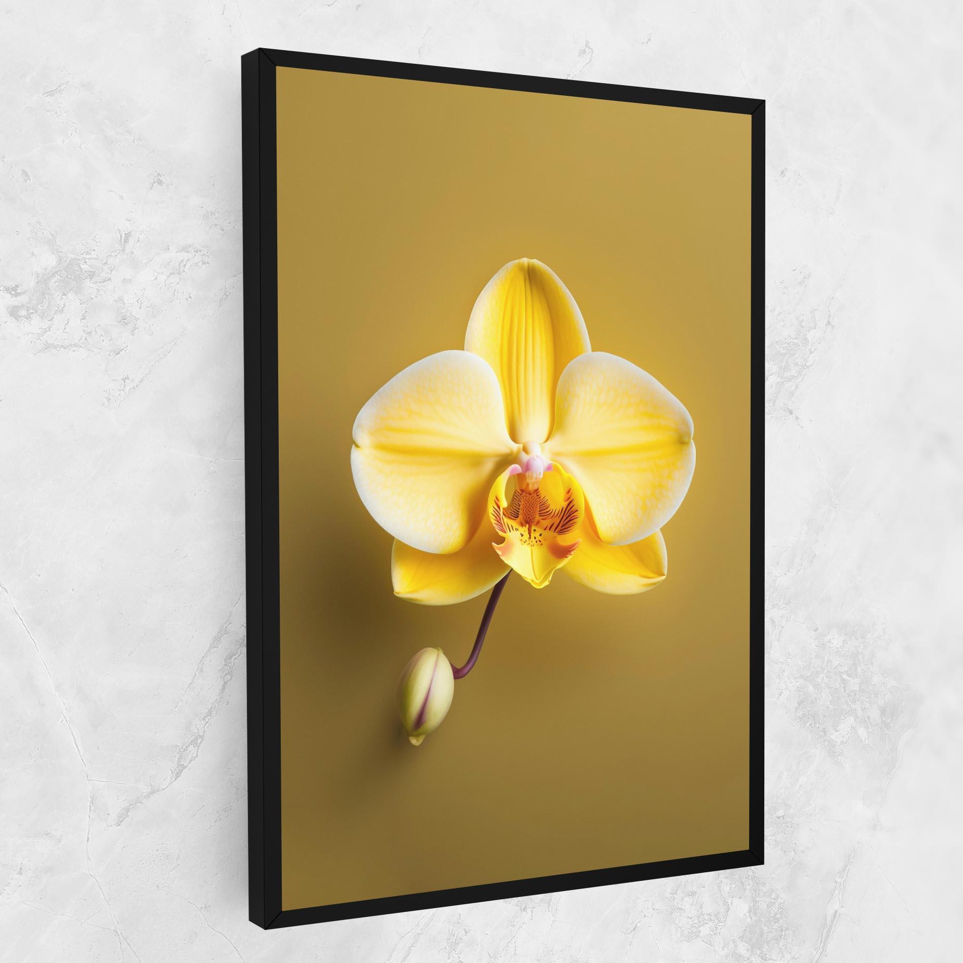 Tablou Canvas Pastel Yellow Orchid mockup 1