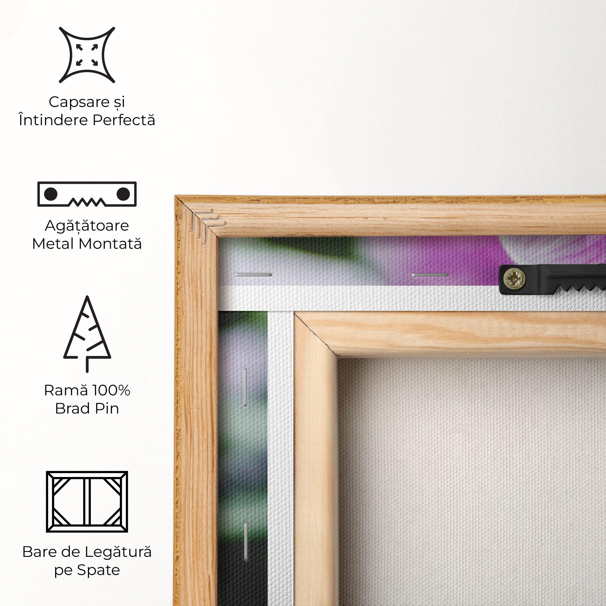 Tablou Canvas Garden Purple Orchids mockup 5