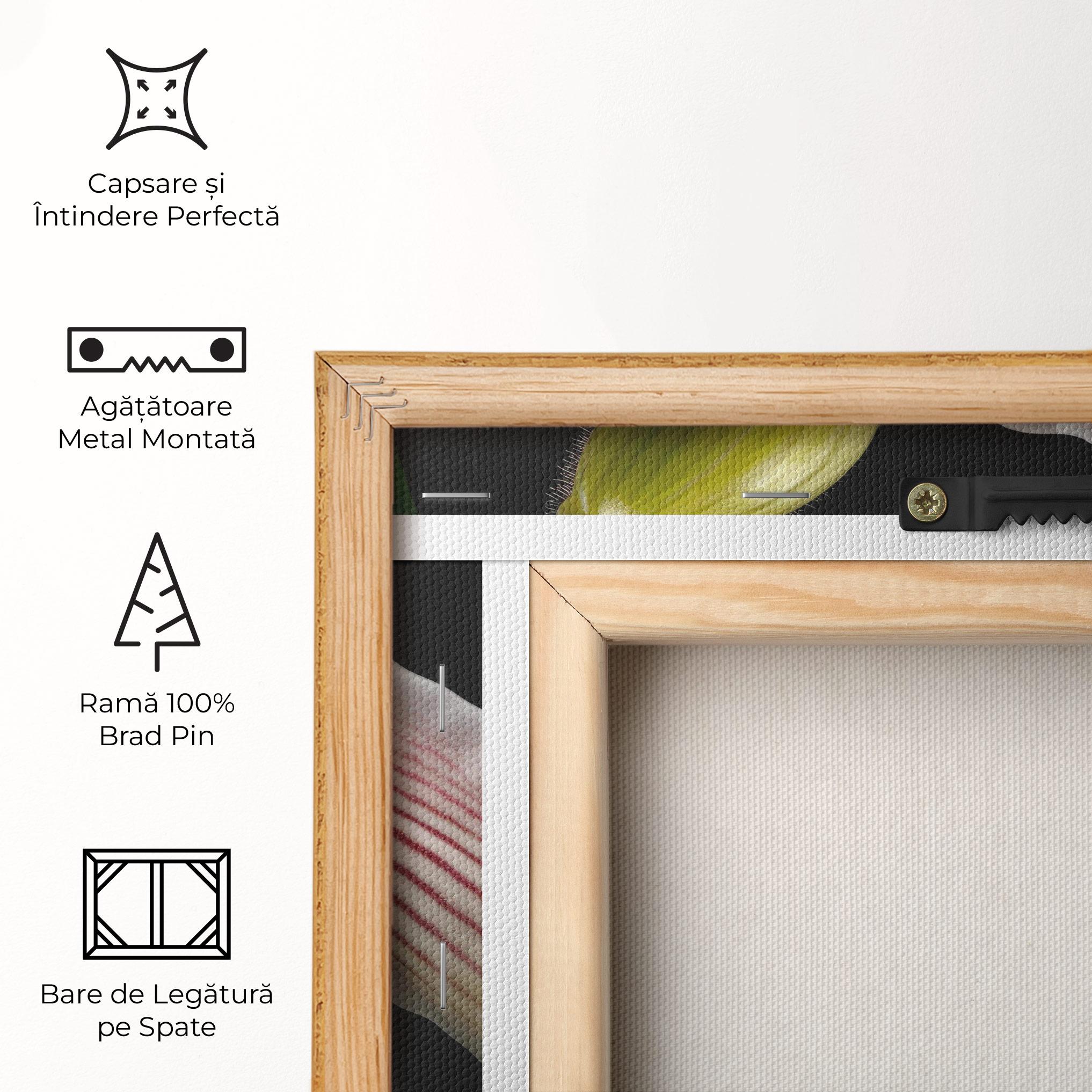 Tablou Canvas Orchid On Black mockup 5