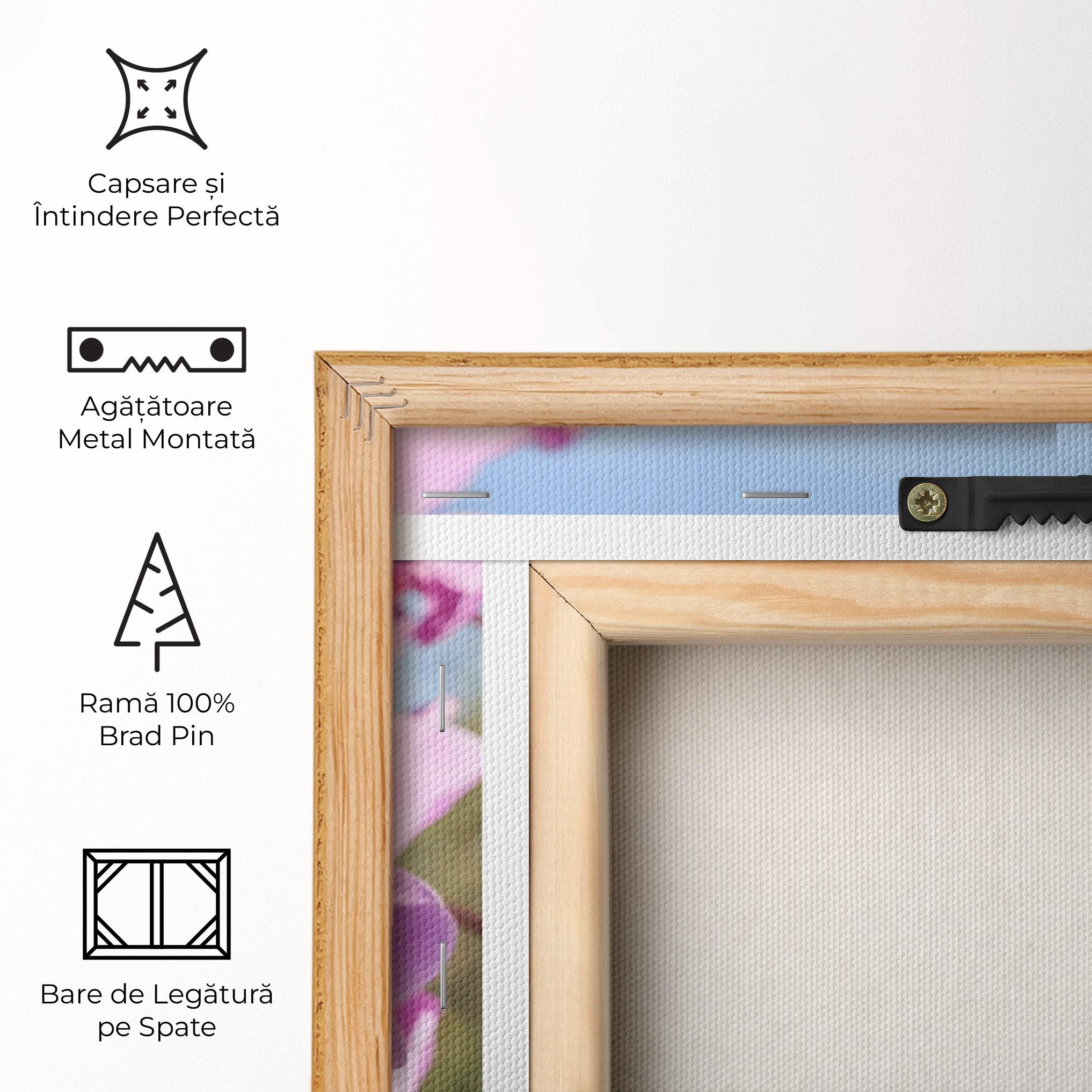 Tablou Canvas Orchids In The Garden mockup 5