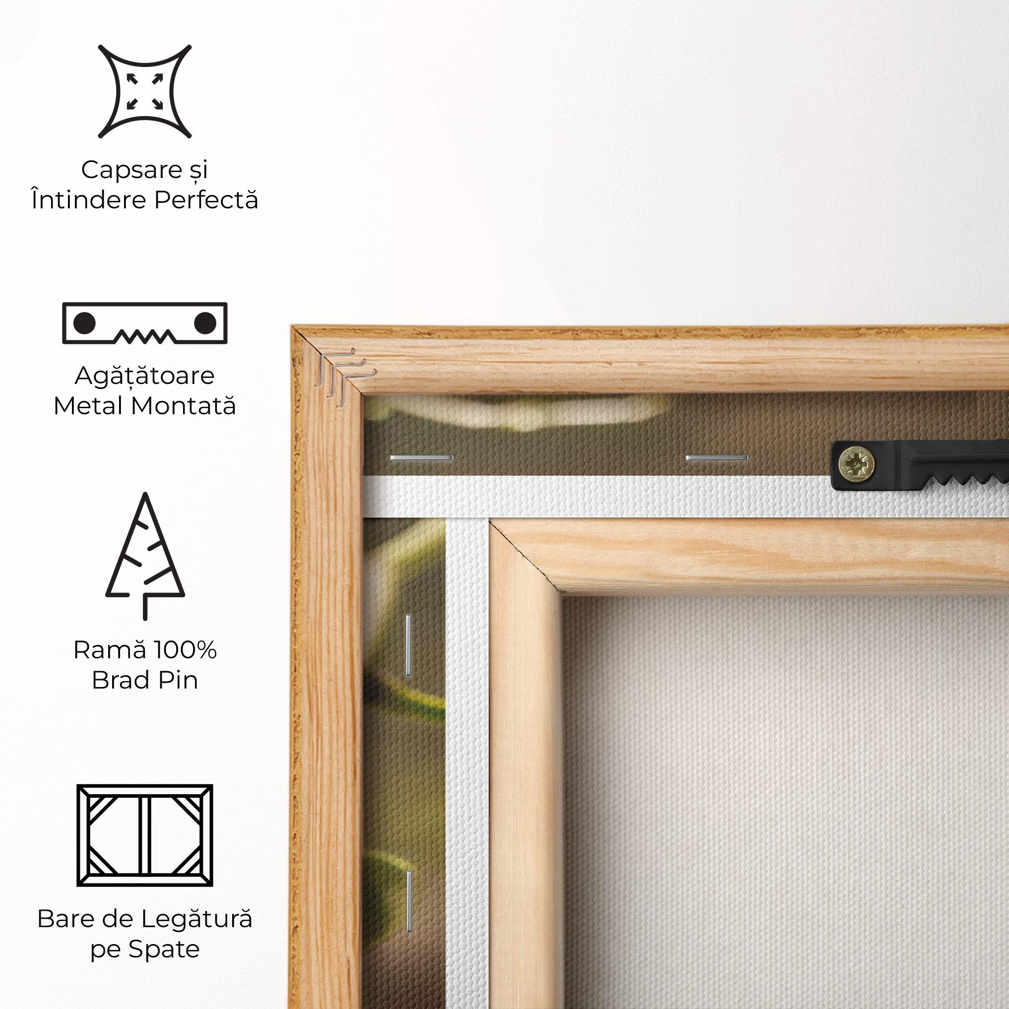 Tablou Canvas Pastel Yellow Orchid In Garden mockup 5