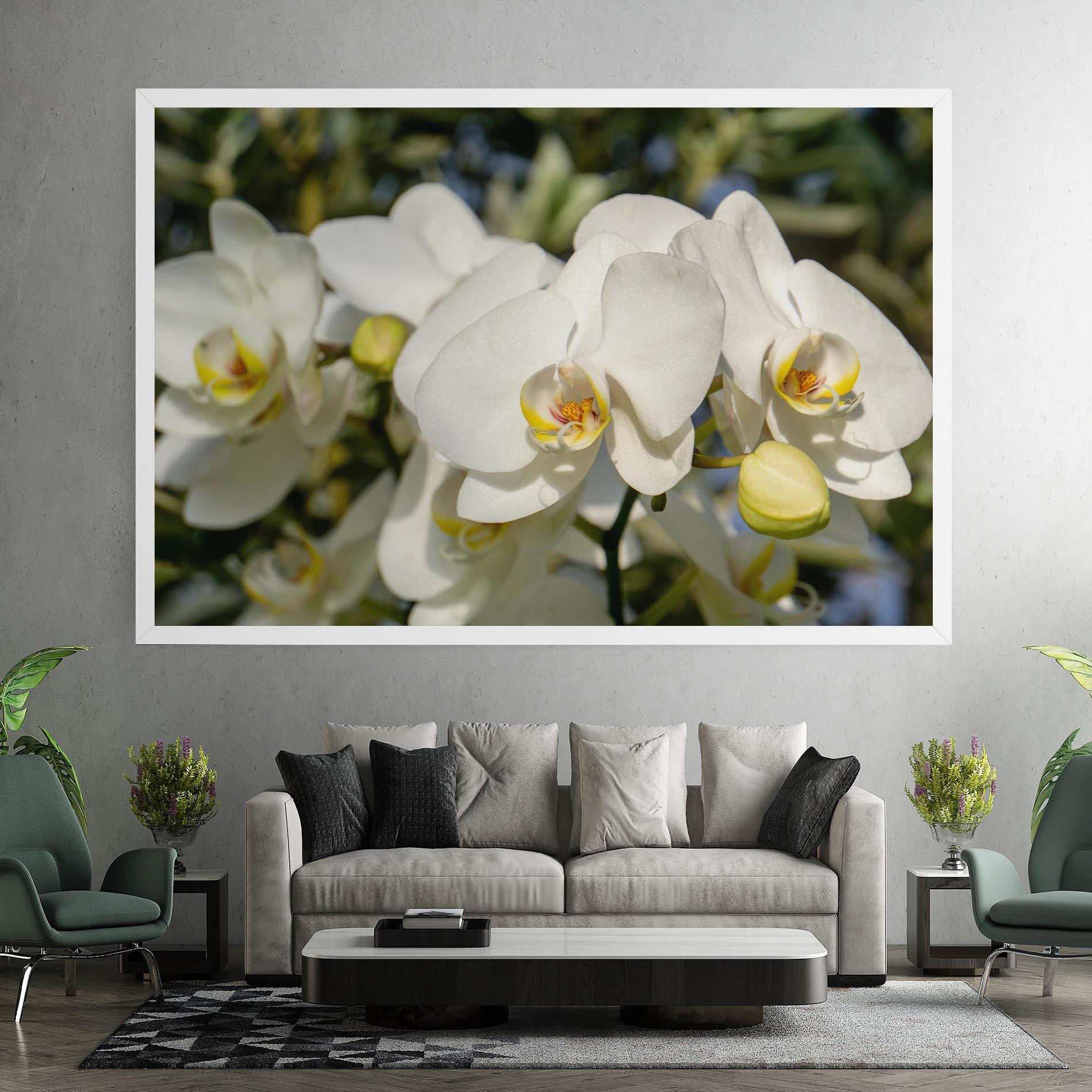 Tablou Canvas Big Orchids In Nature mockup 7
