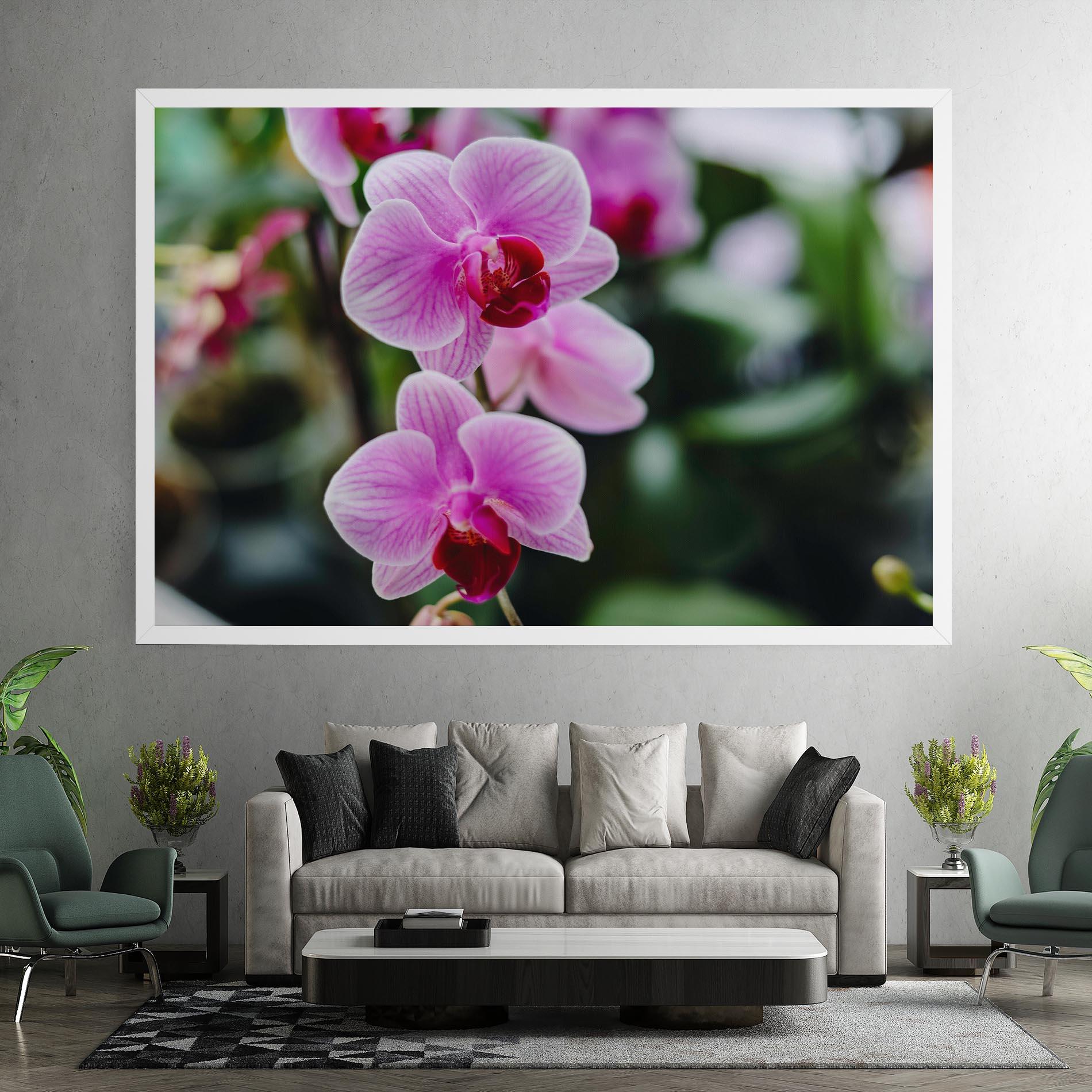 Tablou Canvas Garden Purple Orchids mockup 7