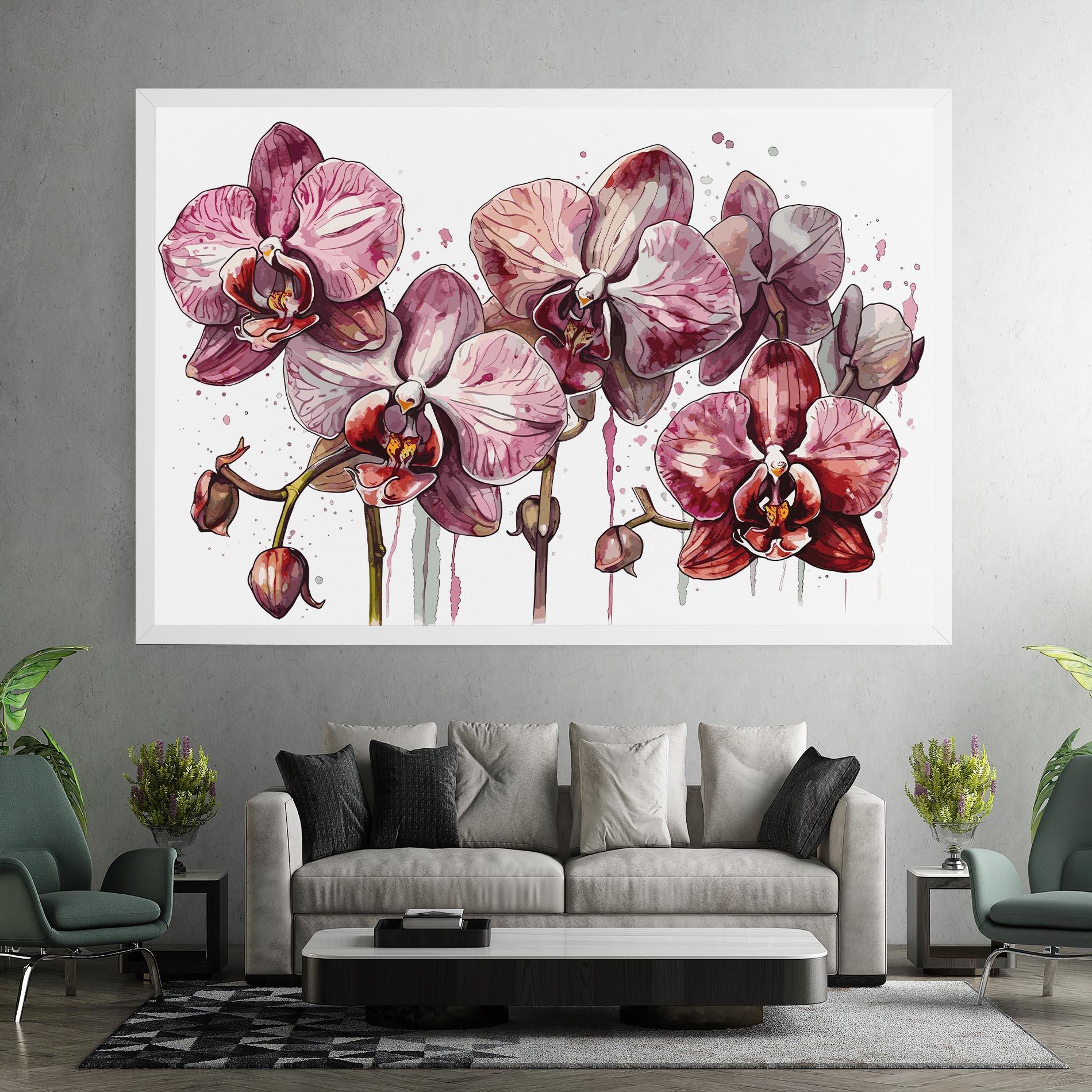 Tablou Canvas Orchid Art mockup 7