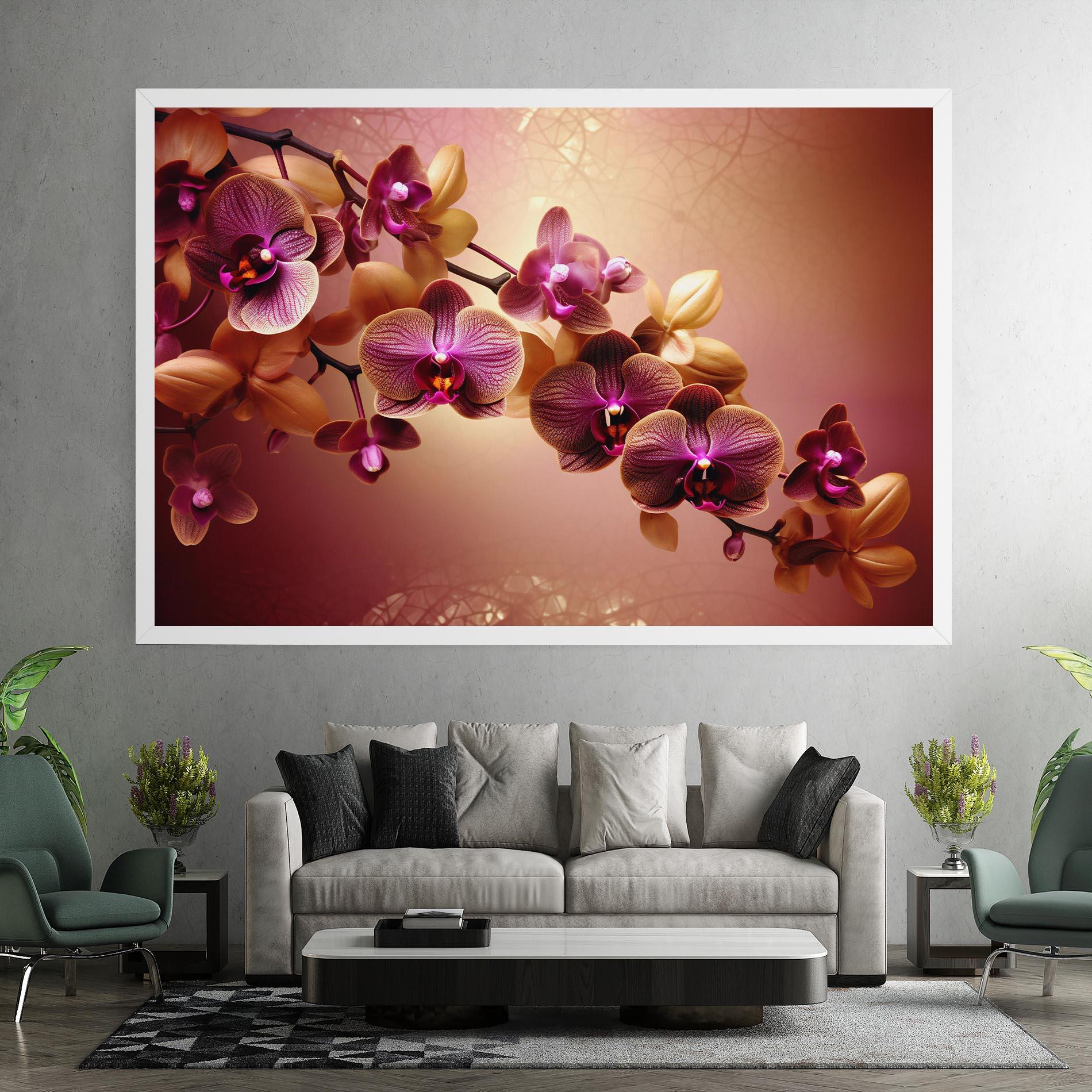 Tablou Canvas Purple Cream Orchid mockup 7