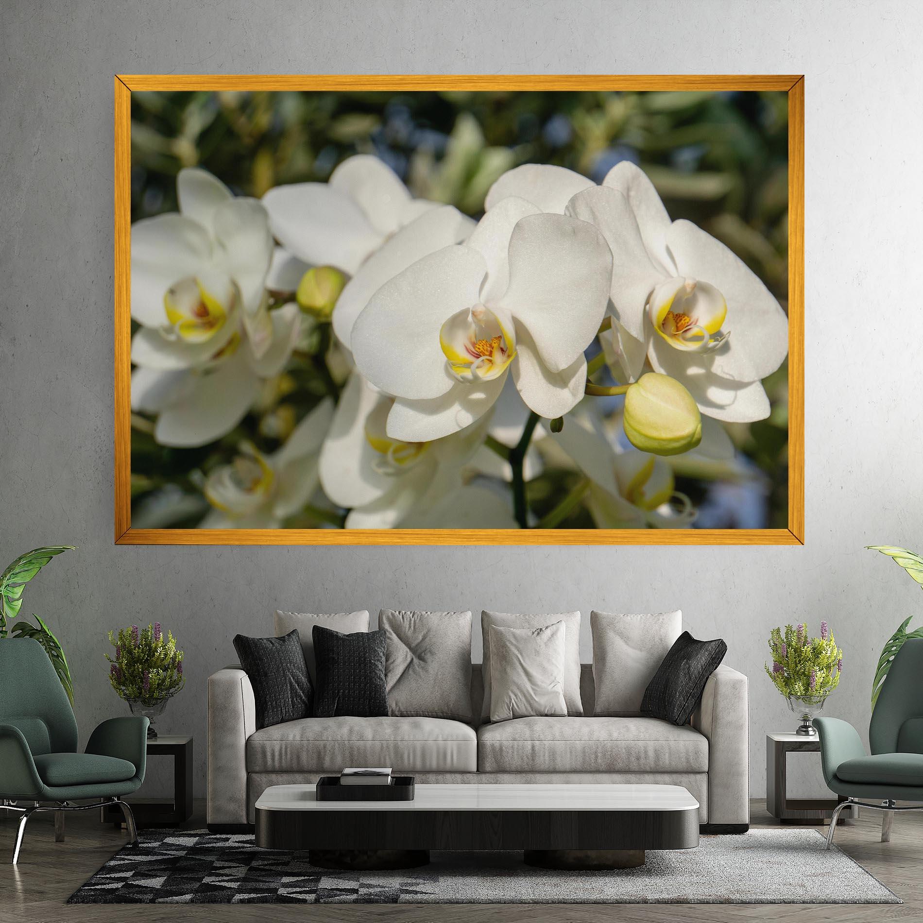 Tablou Canvas Big Orchids In Nature mockup 7