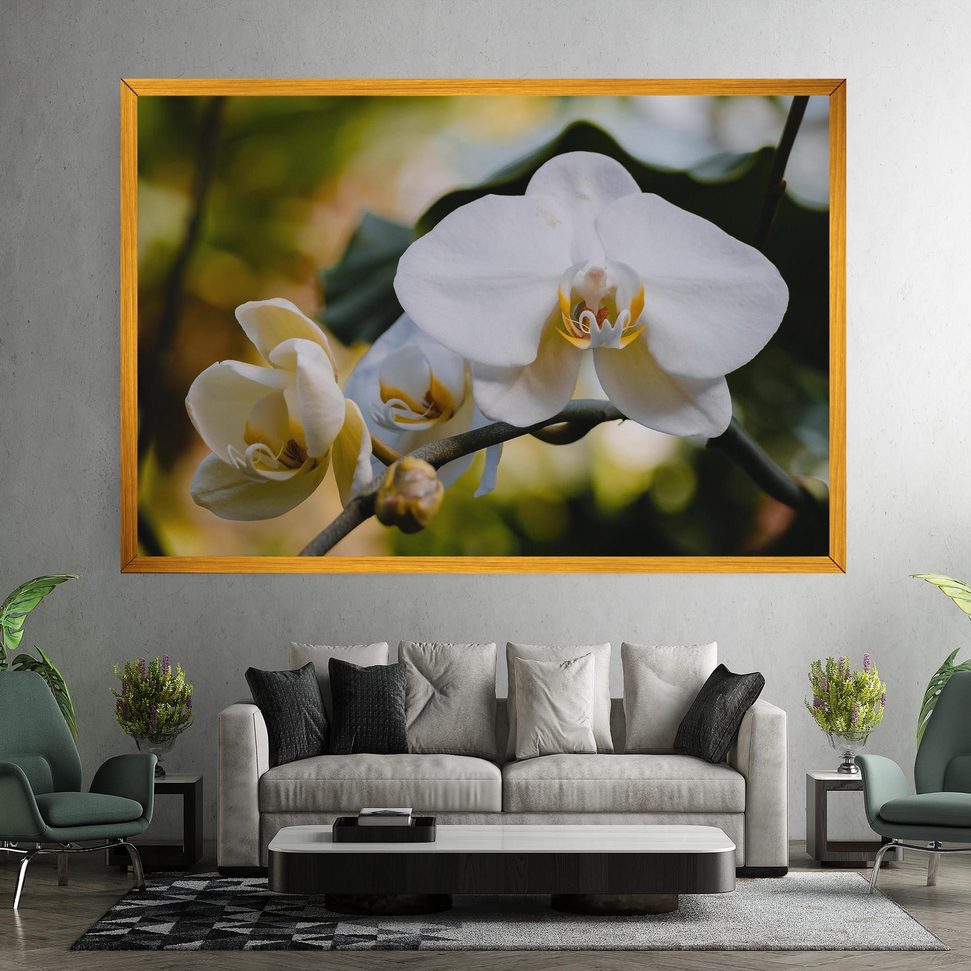 Tablou Canvas Cream Orchid In Nature mockup 7