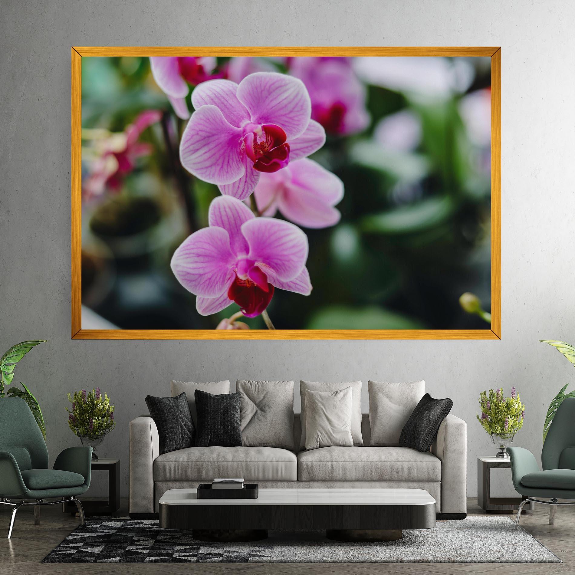 Tablou Canvas Garden Purple Orchids mockup 7