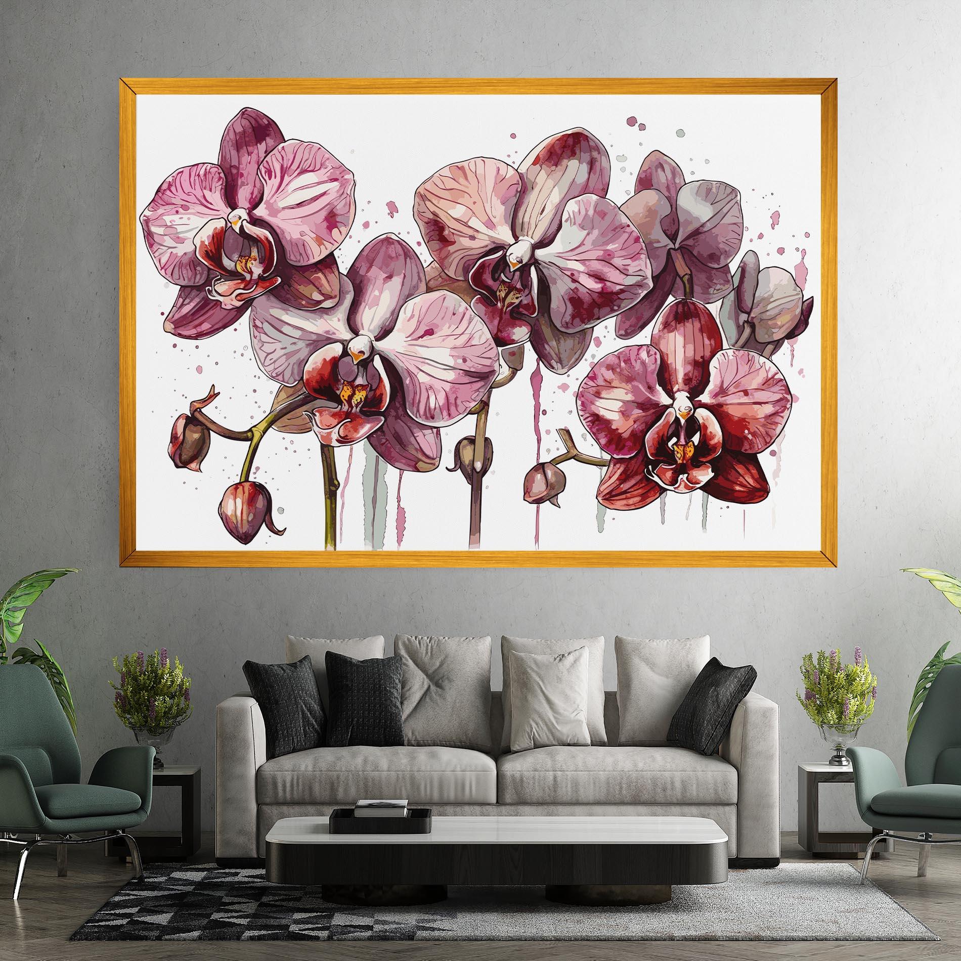 Tablou Canvas Orchid Art mockup 7